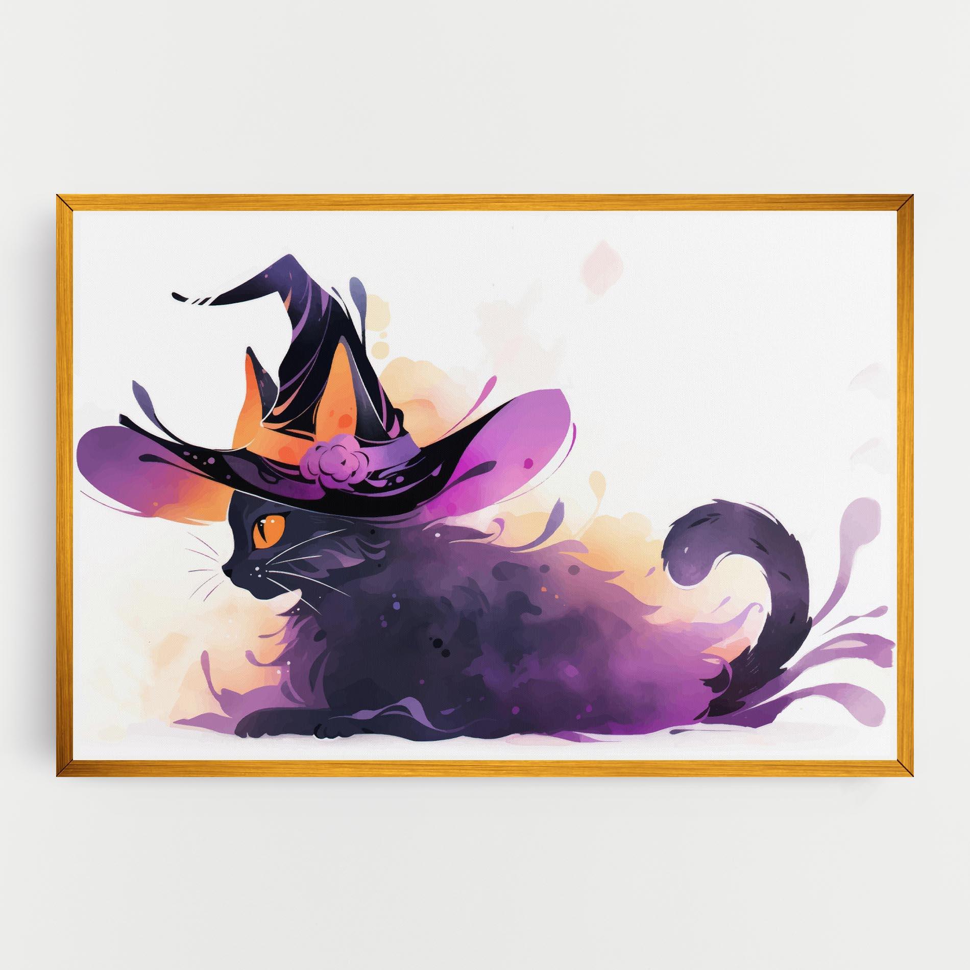 Tablou Canvas Cat Witch mockup 0