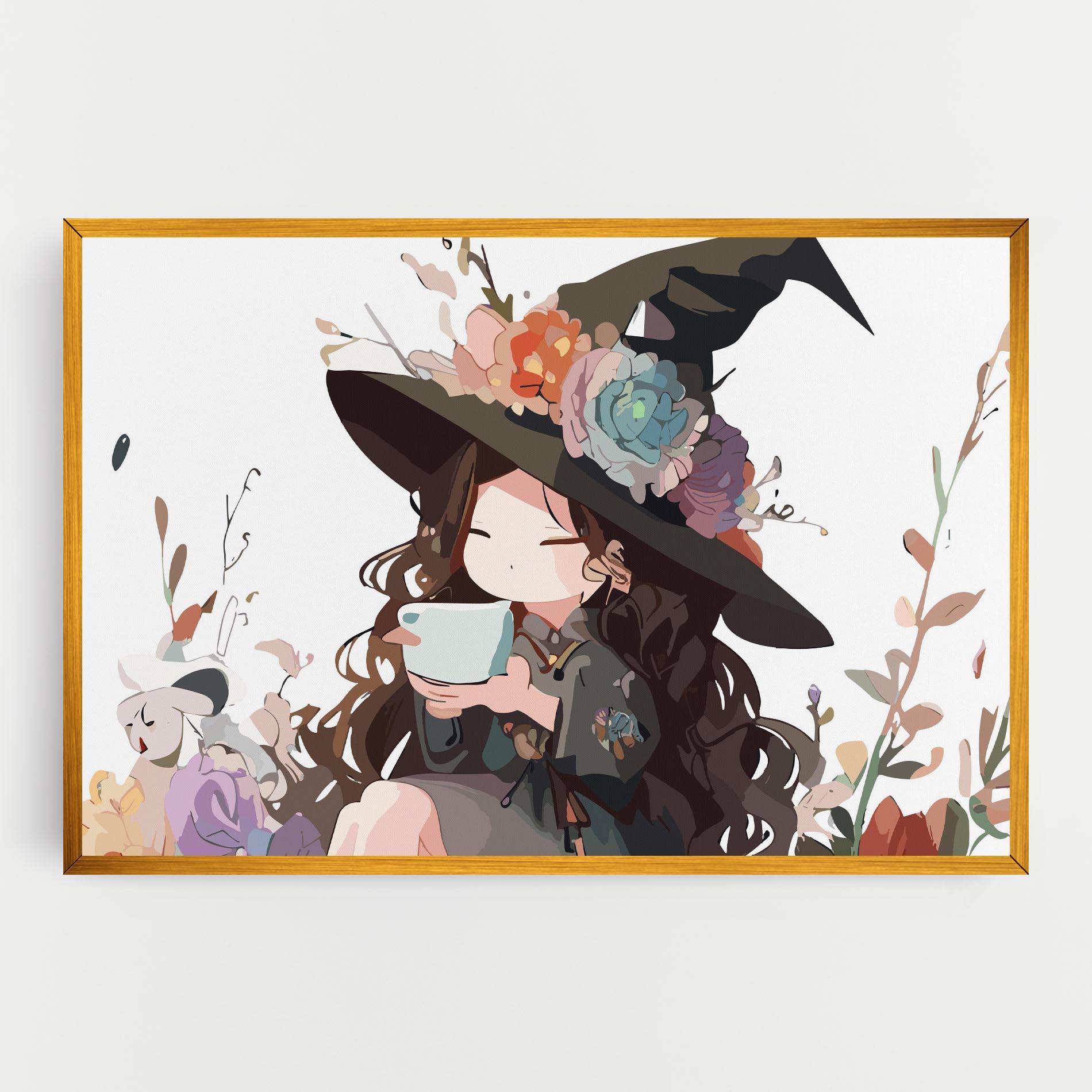 Tablou Canvas Cute Witch mockup 0