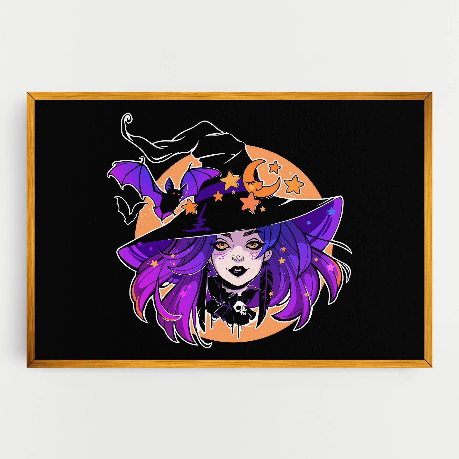Tablou Canvas Purple Witch mockup 0