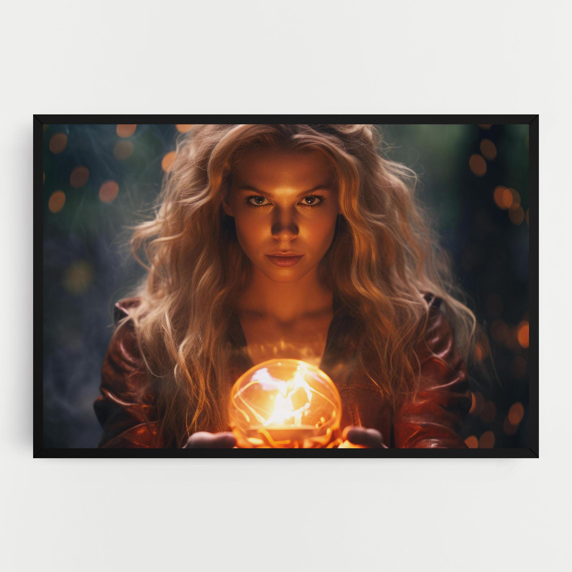 Tablou Canvas Beautiful Woman Witch mockup 0