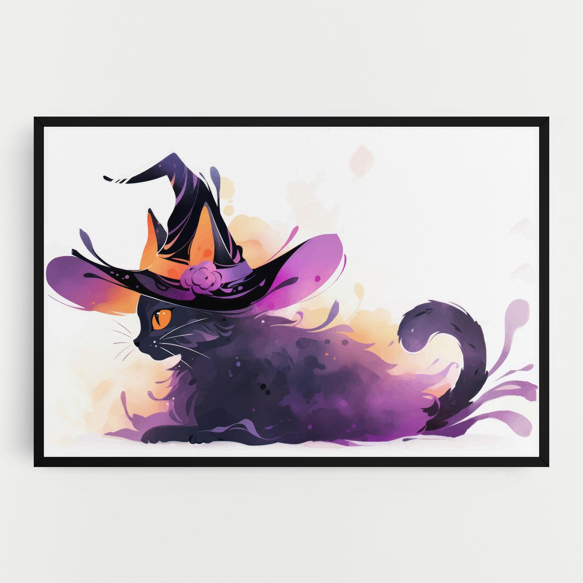 Tablou Canvas Cat Witch mockup 0
