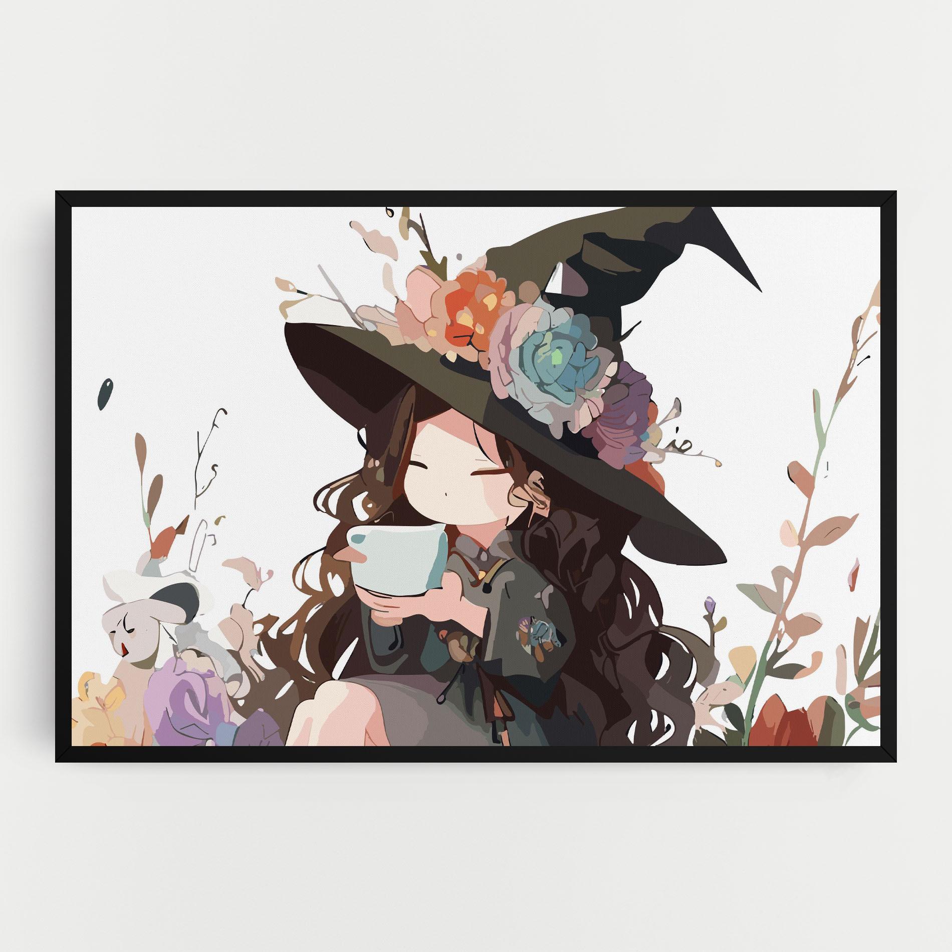 Tablou Canvas Cute Witch mockup 0