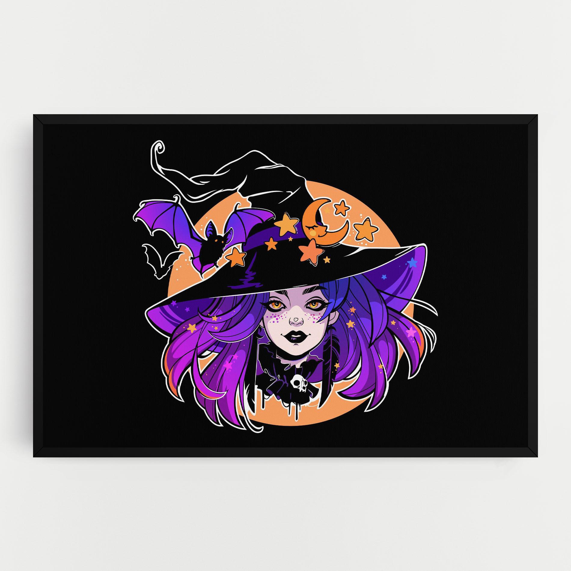 Tablou Canvas Purple Witch mockup 0