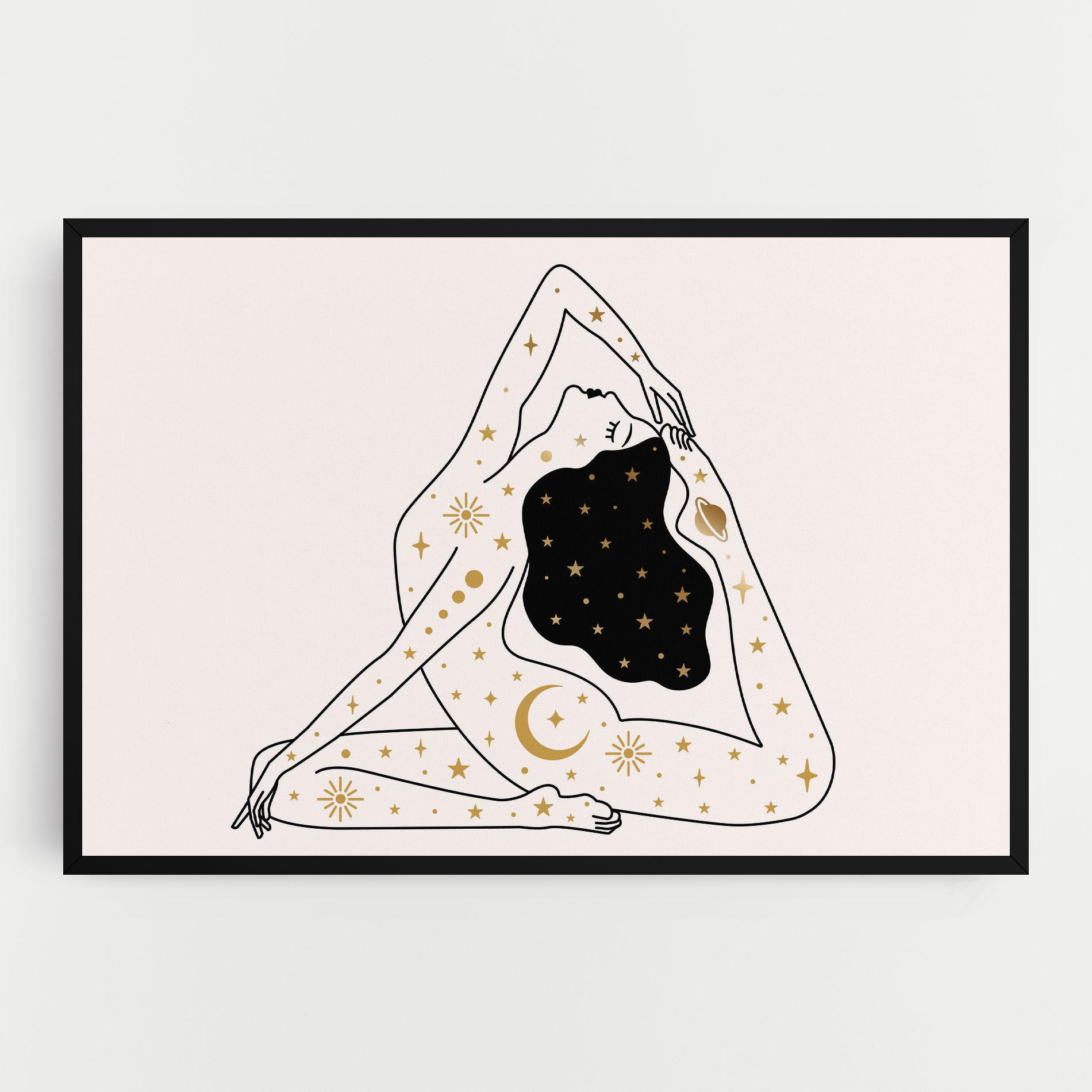 Tablou Canvas Stars Witch mockup 0