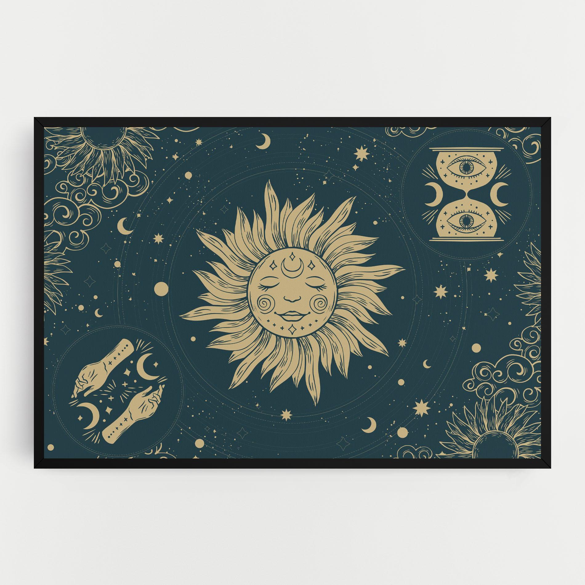 Tablou Canvas Sun Face Magic mockup 0