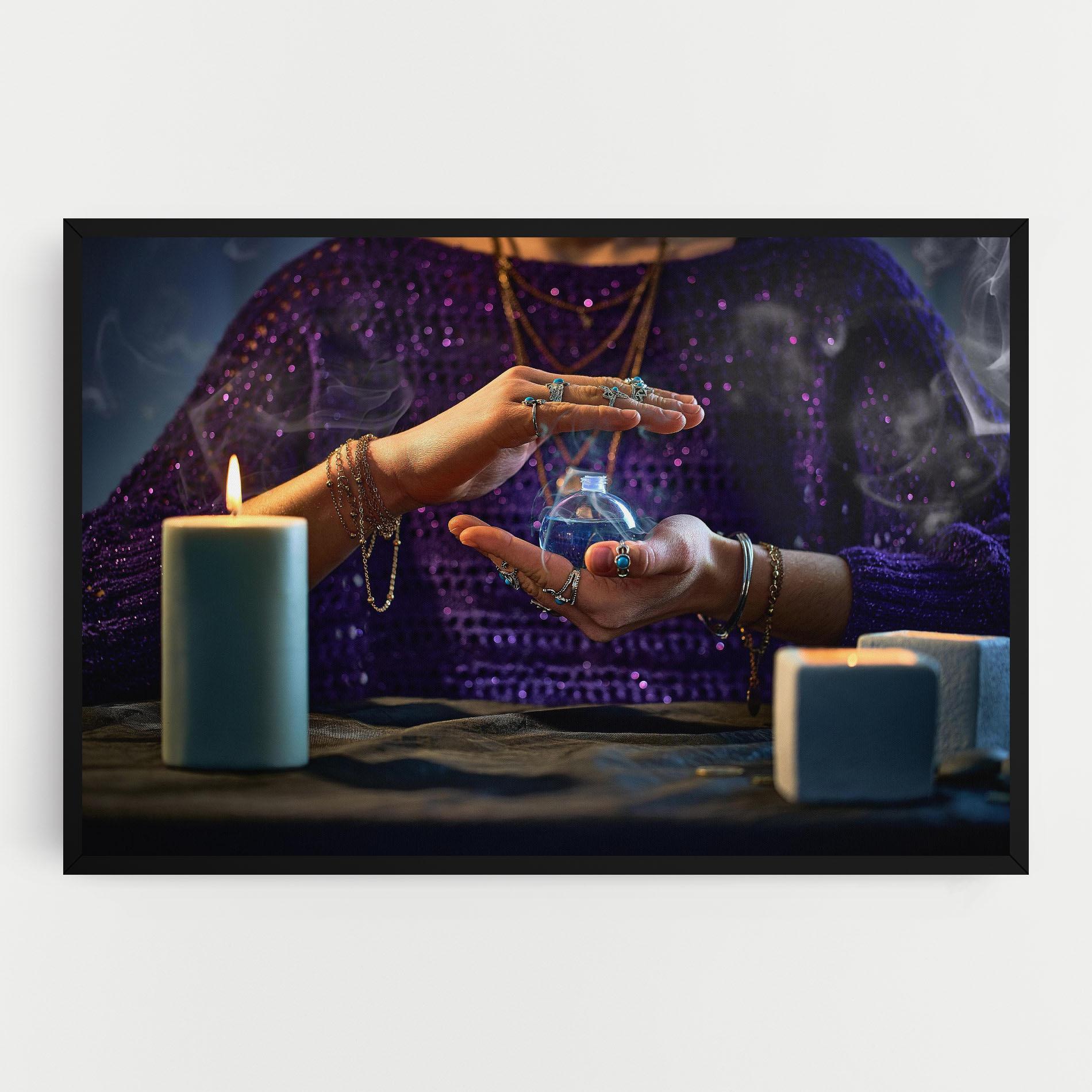 Tablou Canvas Witch Magic Smoke mockup 0