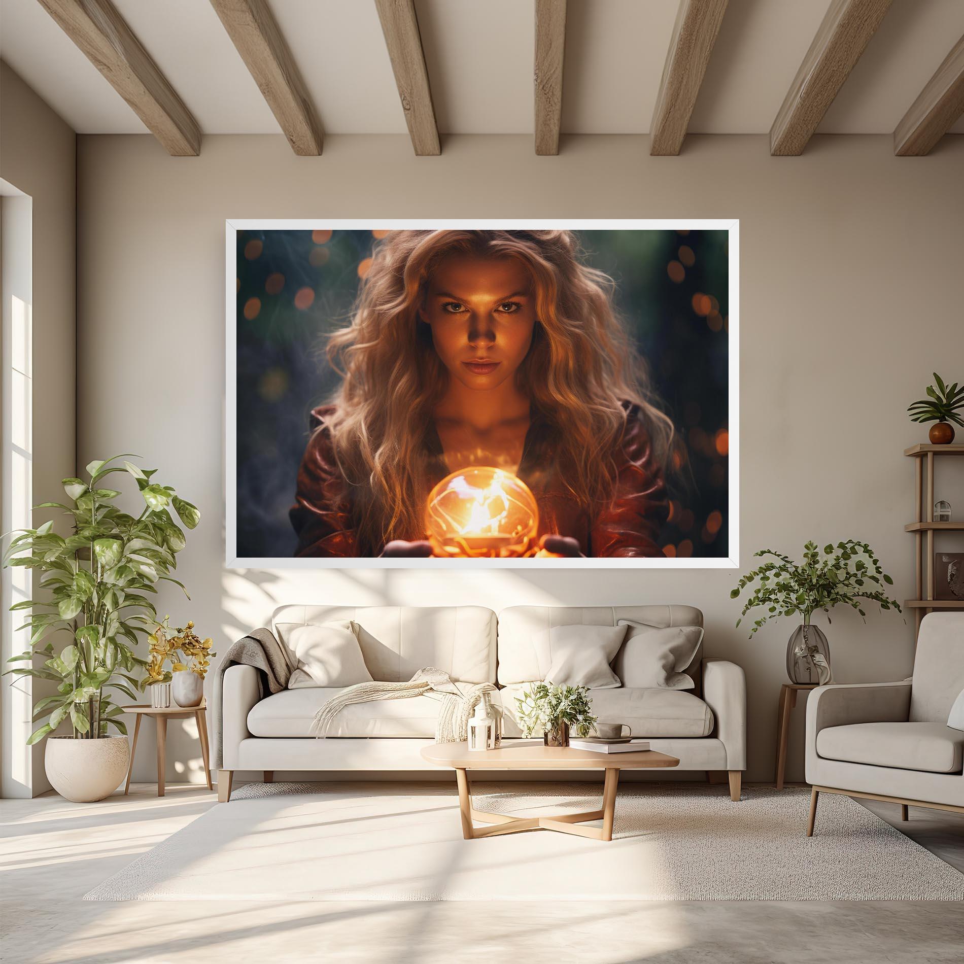 Tablou Canvas Beautiful Woman Witch mockup 6