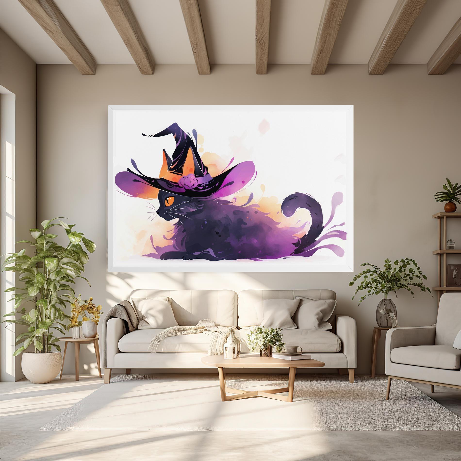 Tablou Canvas Cat Witch mockup 6