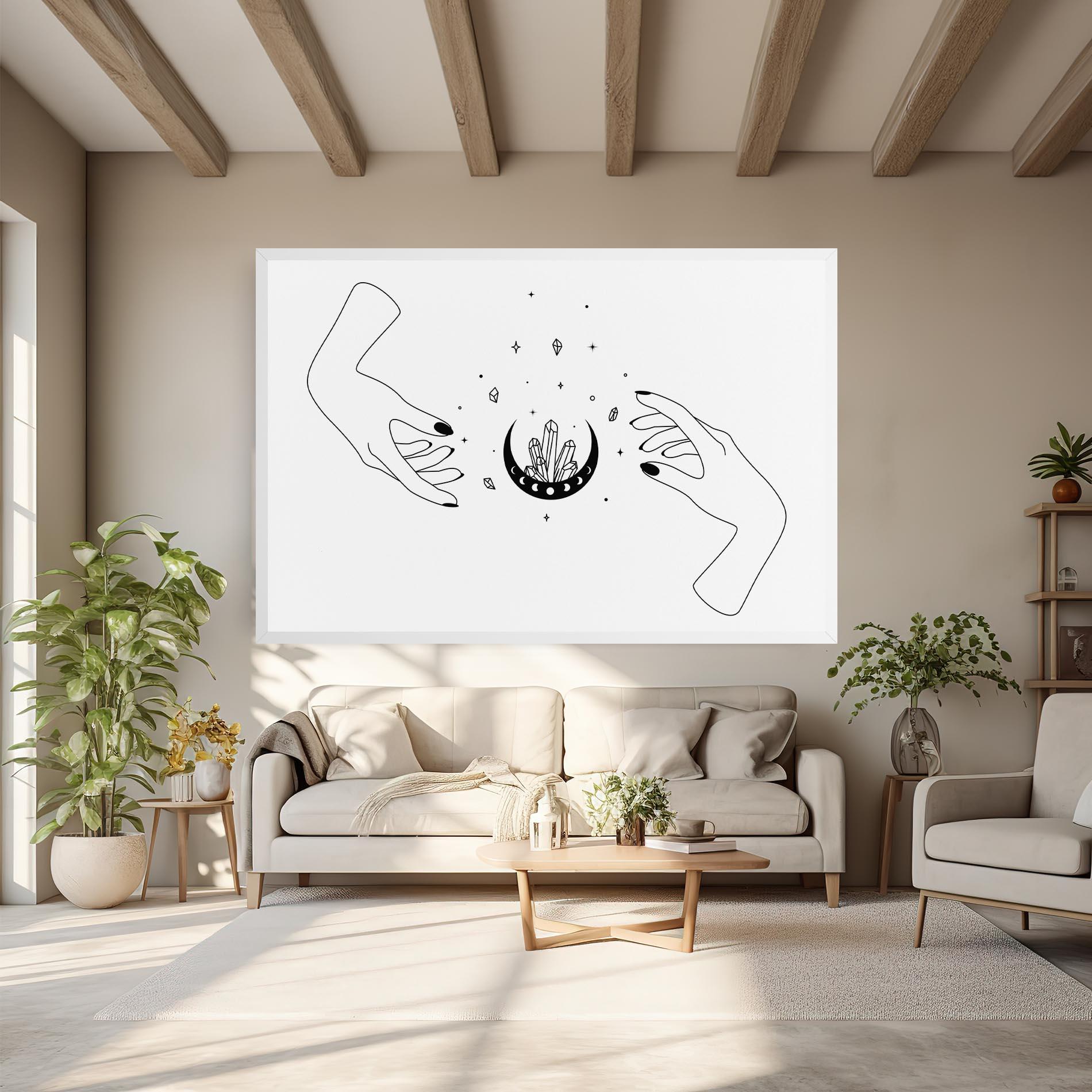 Tablou Canvas Crystal Hand mockup 6