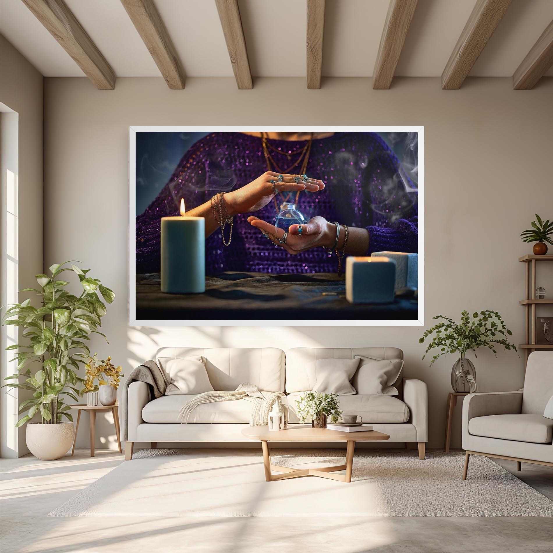 Tablou Canvas Witch Magic Smoke mockup 6