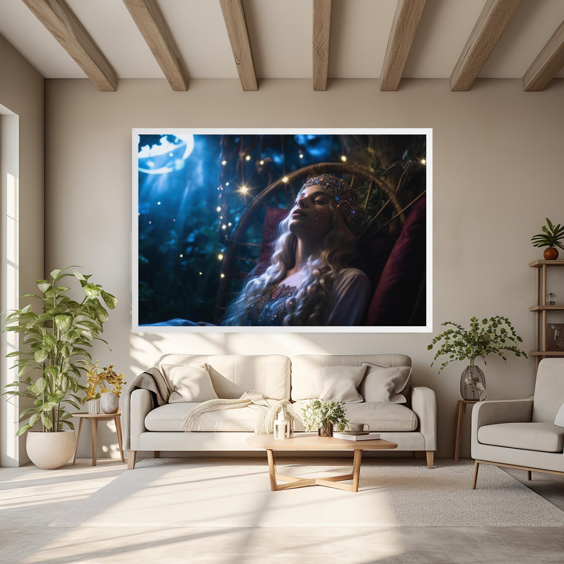 Tablou Canvas Witch Sleeping mockup 6