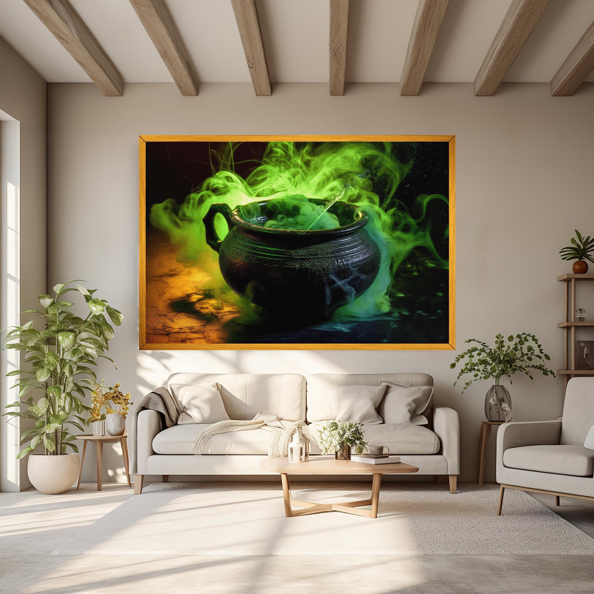 Tablou Canvas Green Portion mockup 6