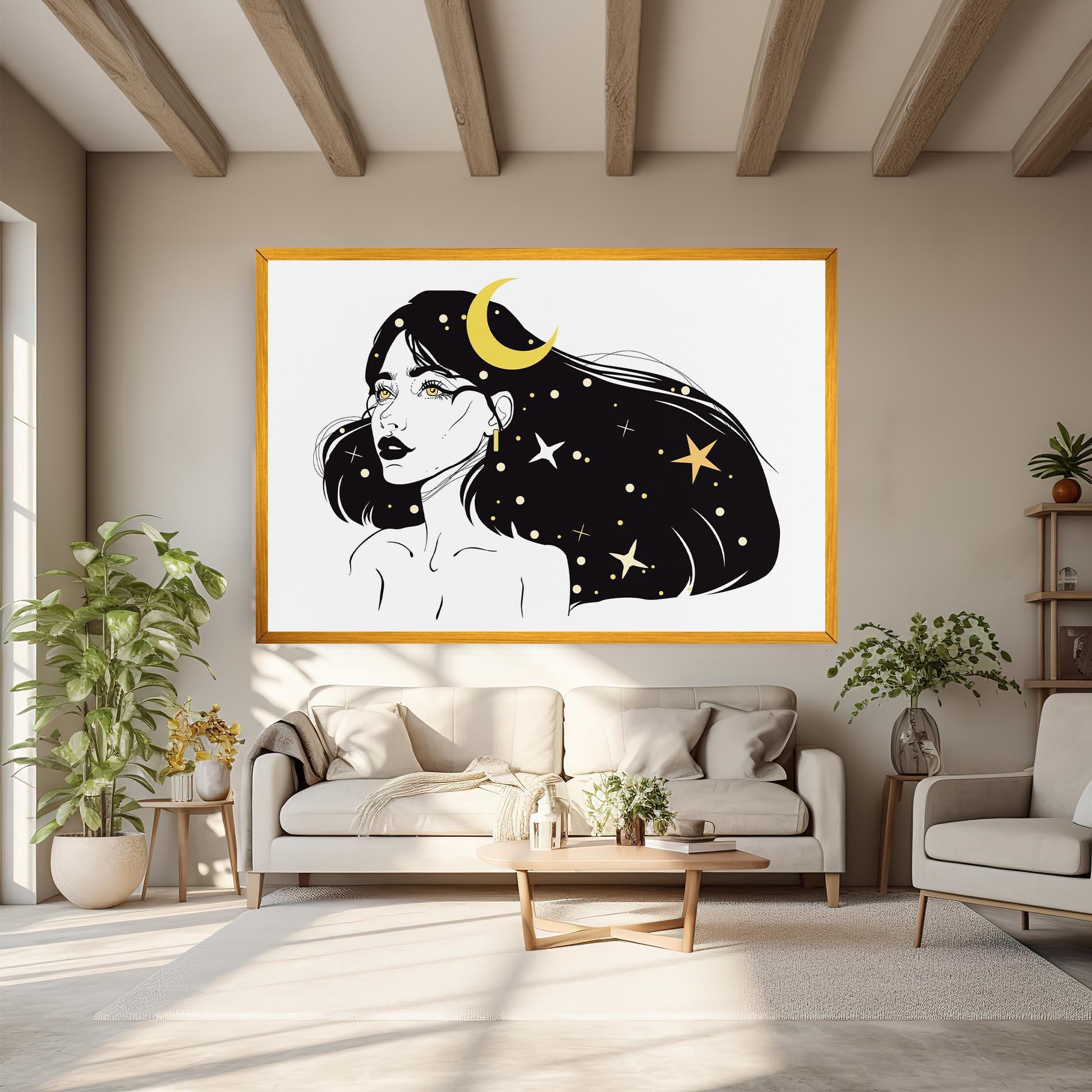 Tablou Canvas Night Witch mockup 6