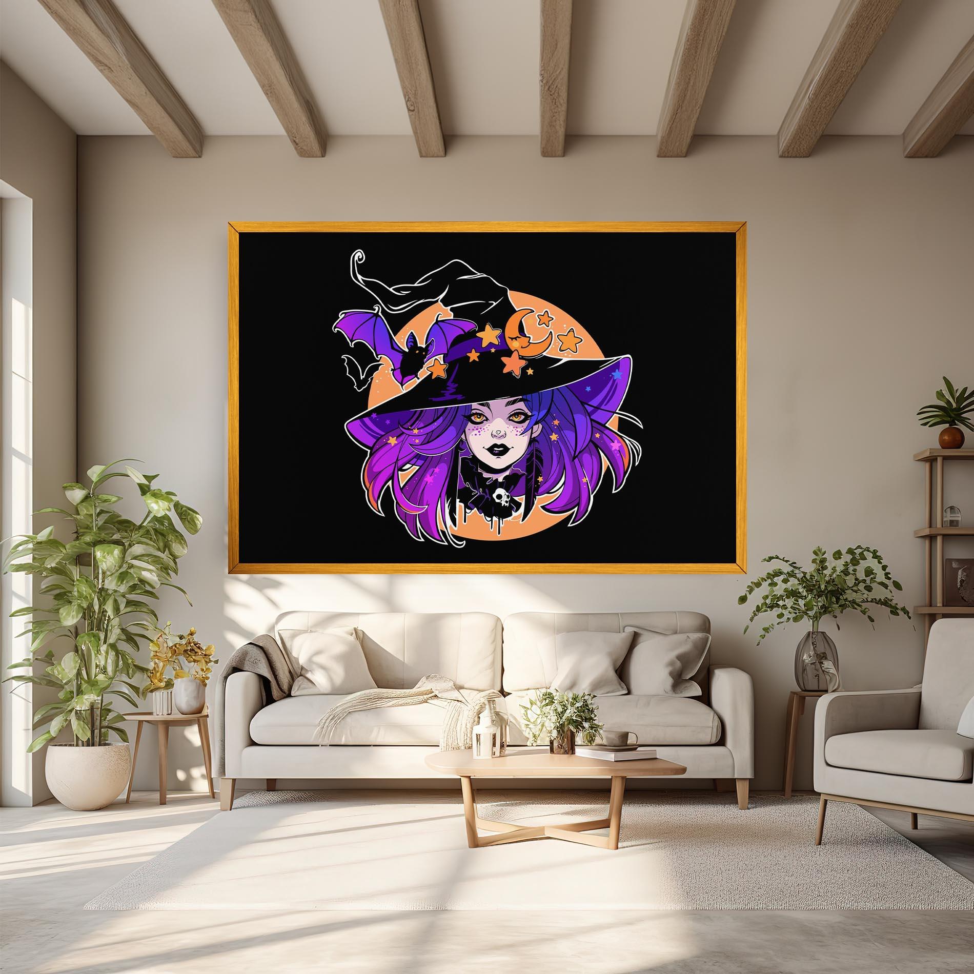 Tablou Canvas Purple Witch mockup 6