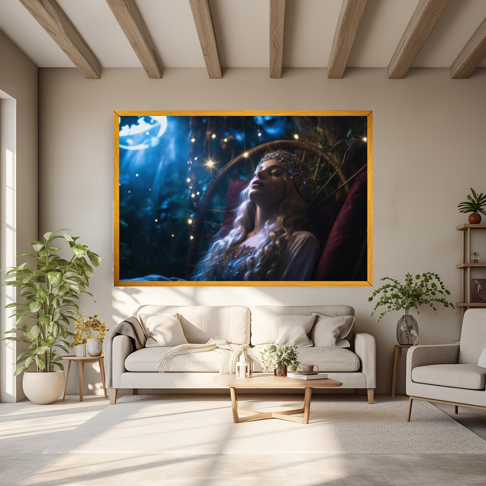 Tablou Canvas Witch Sleeping mockup 6