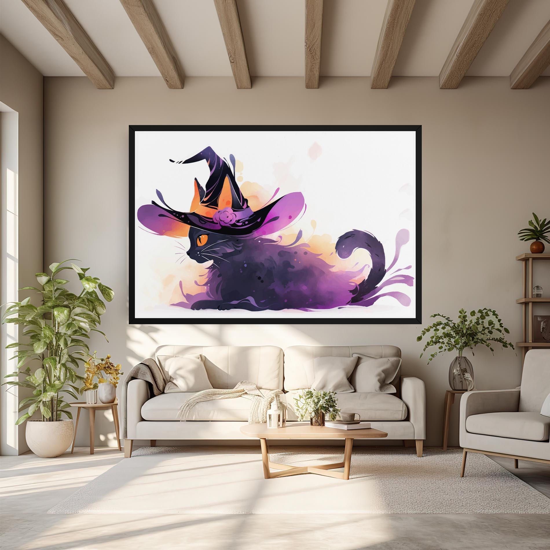 Tablou Canvas Cat Witch mockup 6