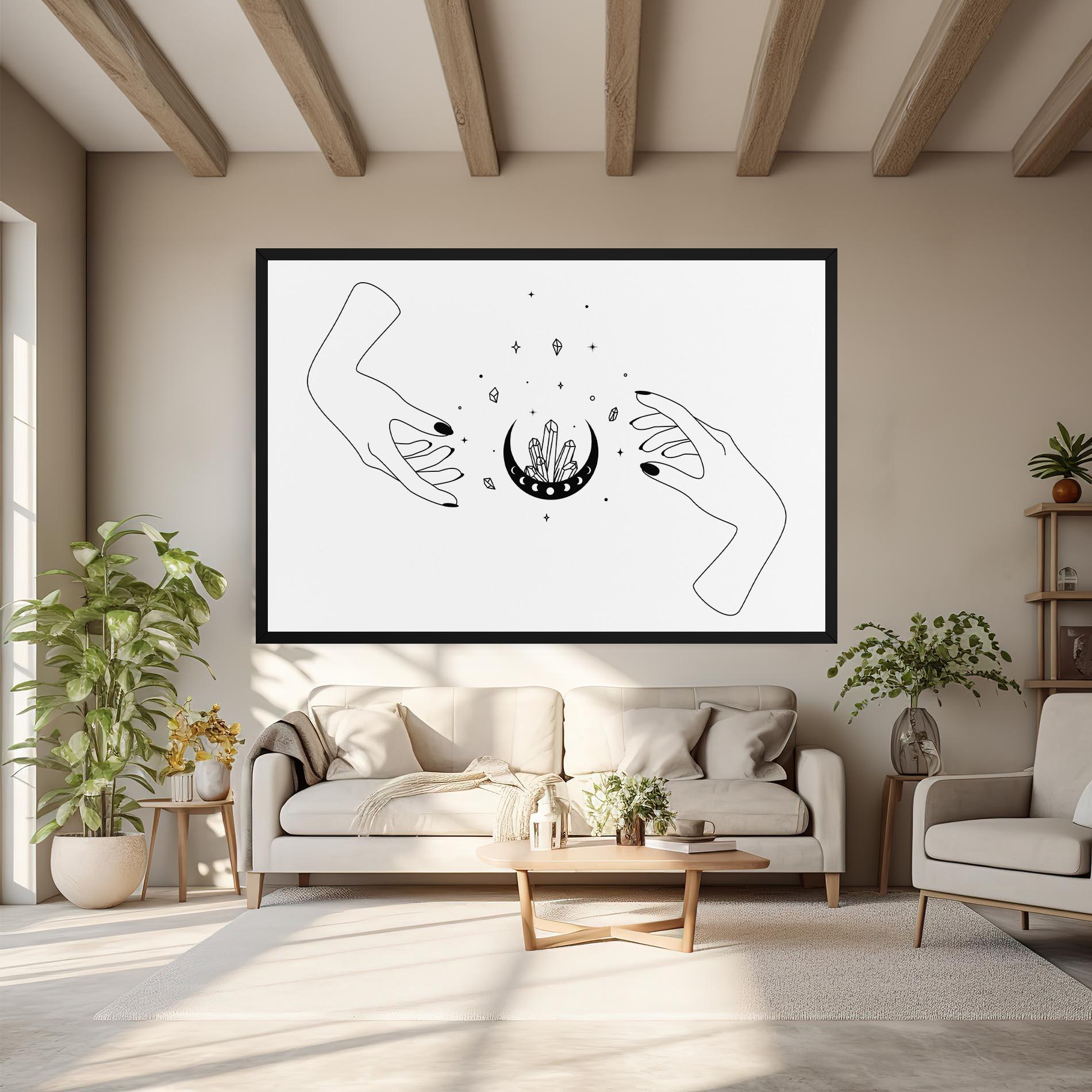 Tablou Canvas Crystal Hand mockup 6