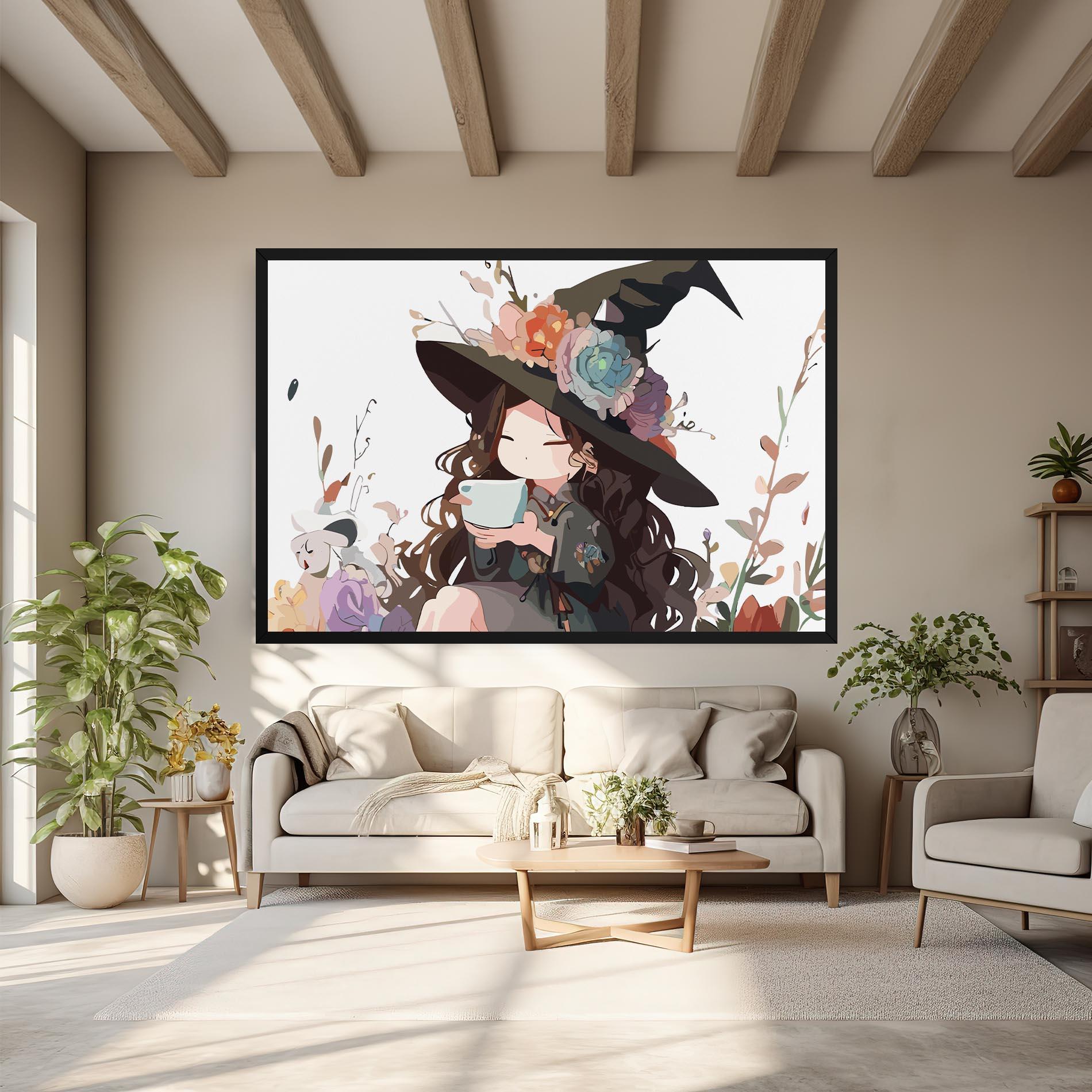Tablou Canvas Cute Witch mockup 6