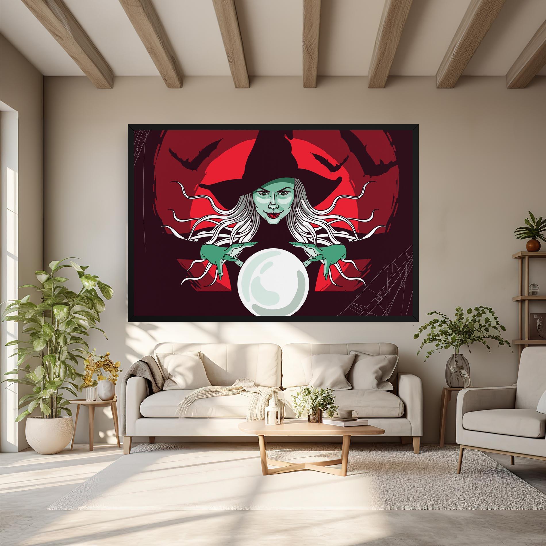 Tablou Canvas Green Witch mockup 6