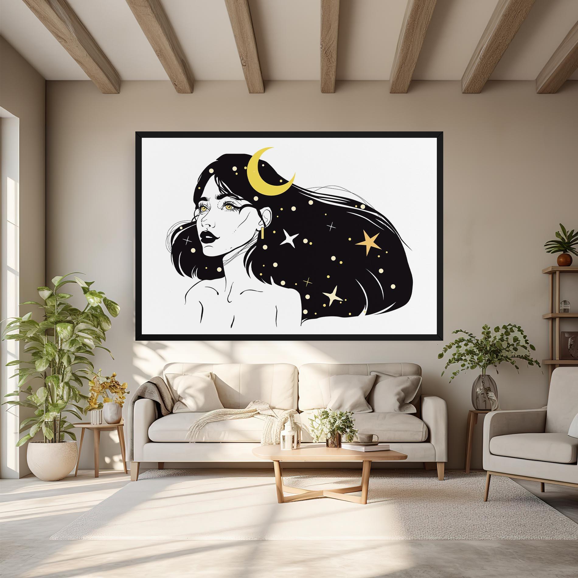 Tablou Canvas Night Witch mockup 6