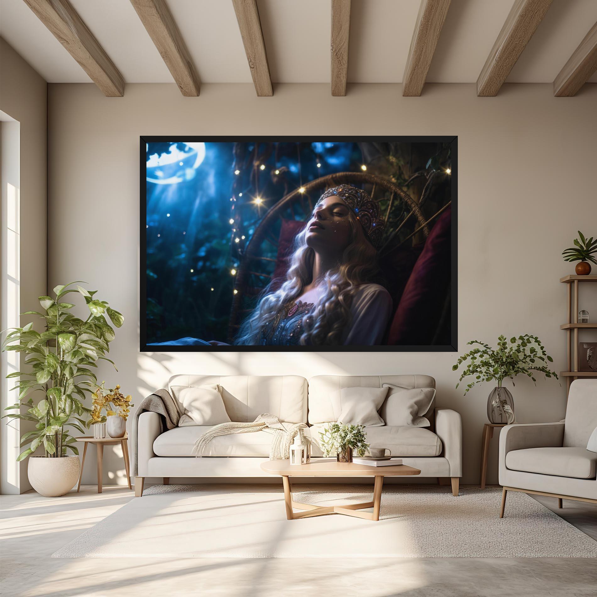 Tablou Canvas Witch Sleeping mockup 6