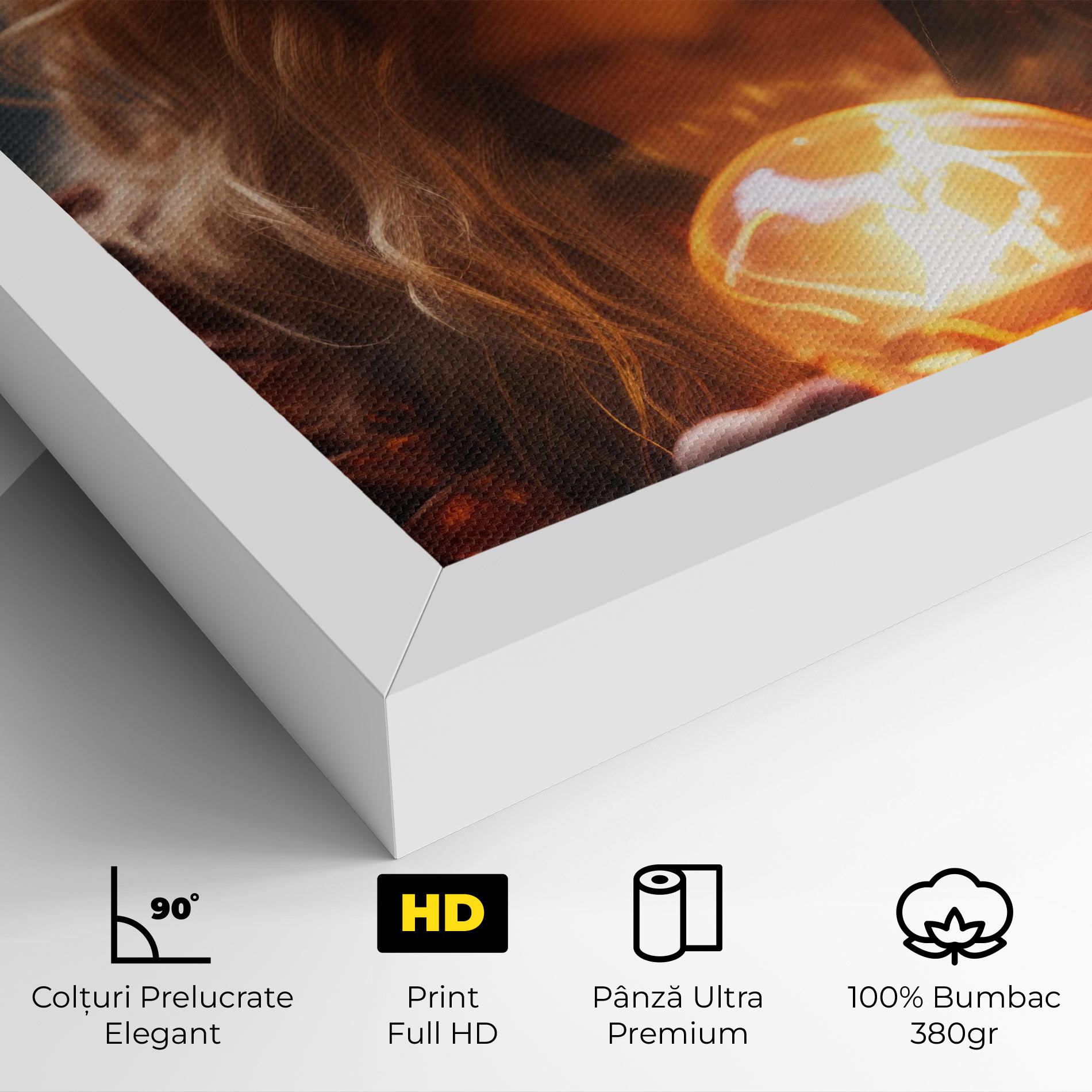 Tablou Canvas Beautiful Woman Witch mockup 4