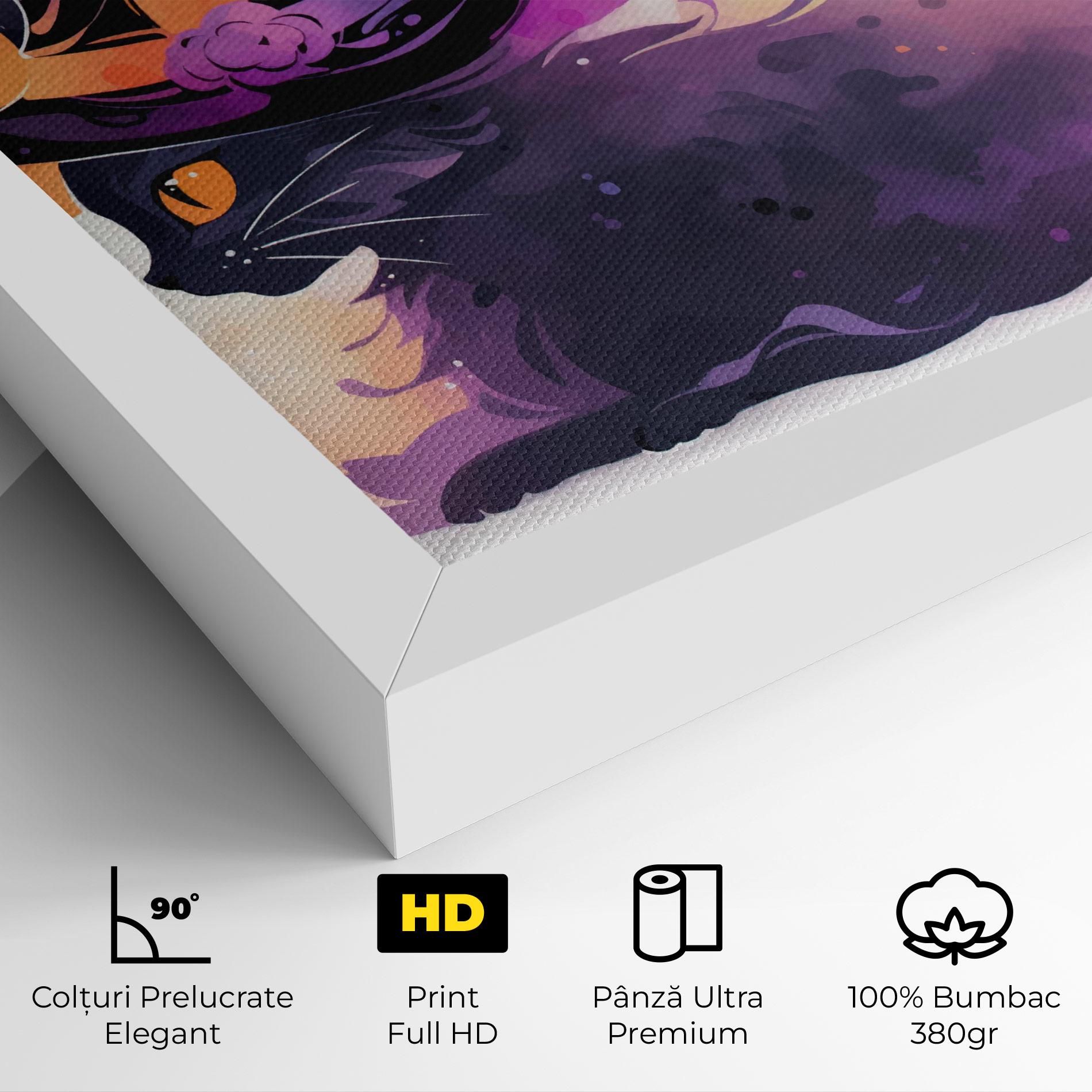Tablou Canvas Cat Witch mockup 4