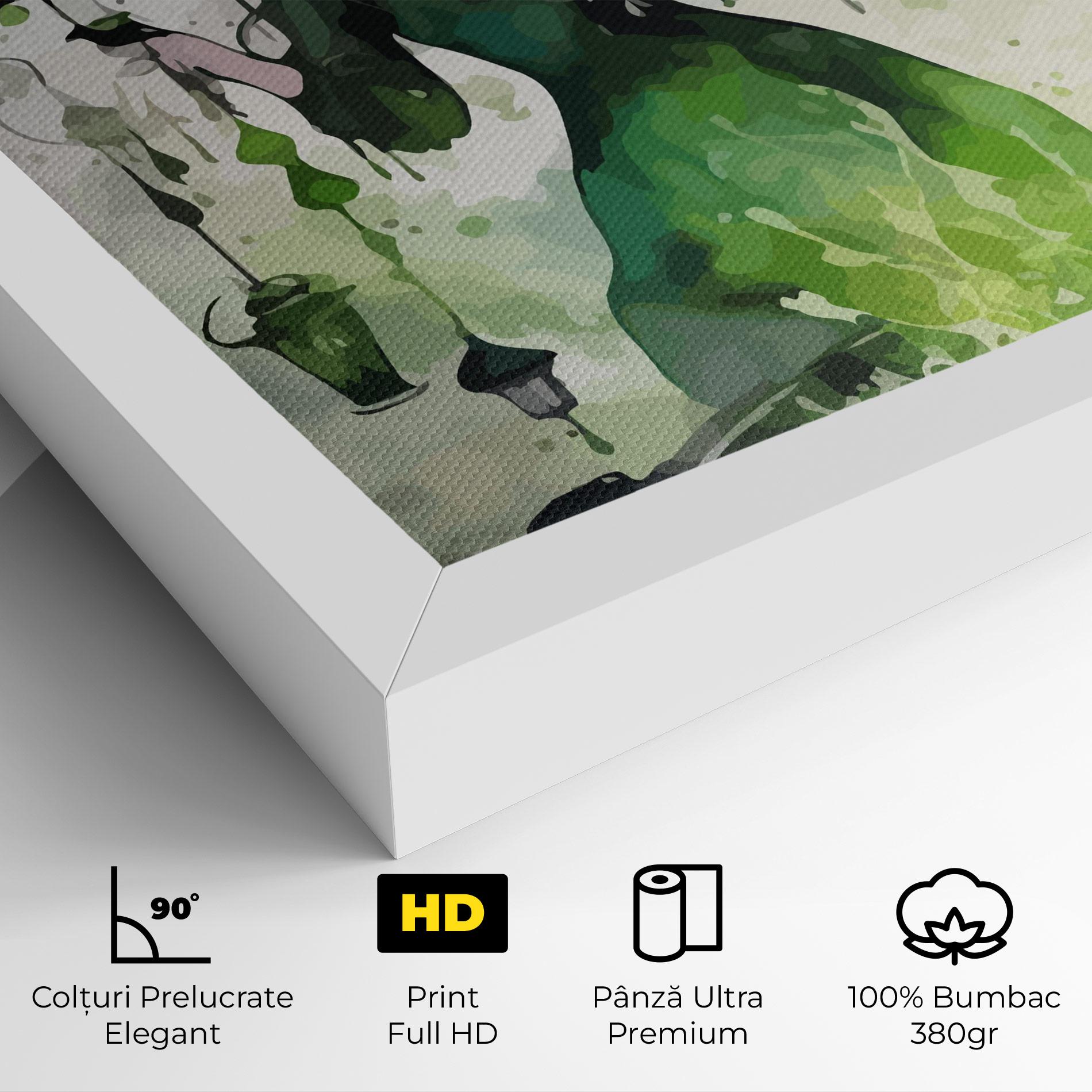 Tablou Canvas Green Light Witch mockup 4