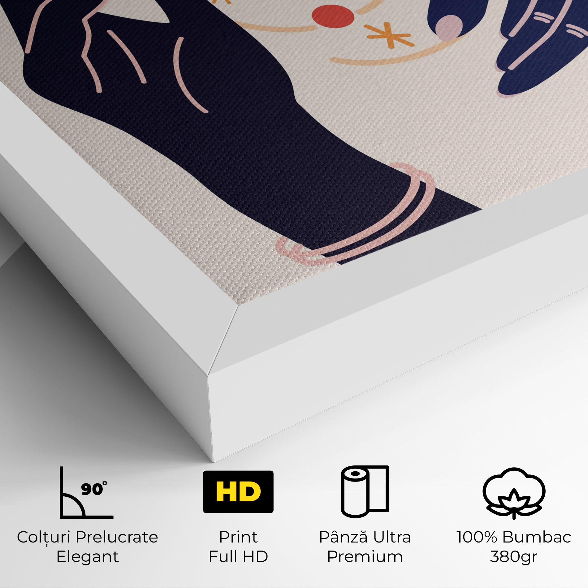 Tablou Canvas Magic Purple Hands mockup 4