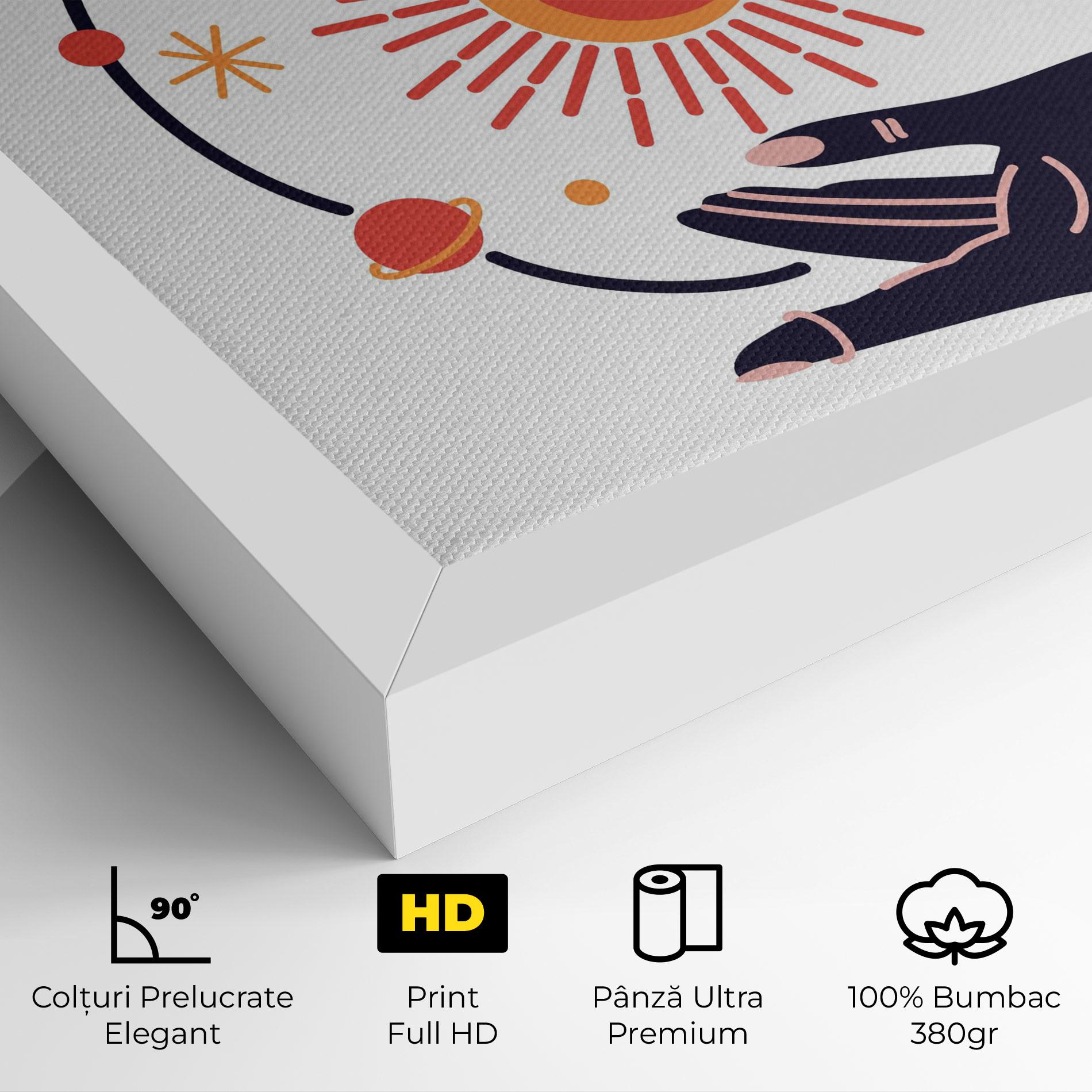 Tablou Canvas Purple Magic Hands mockup 4