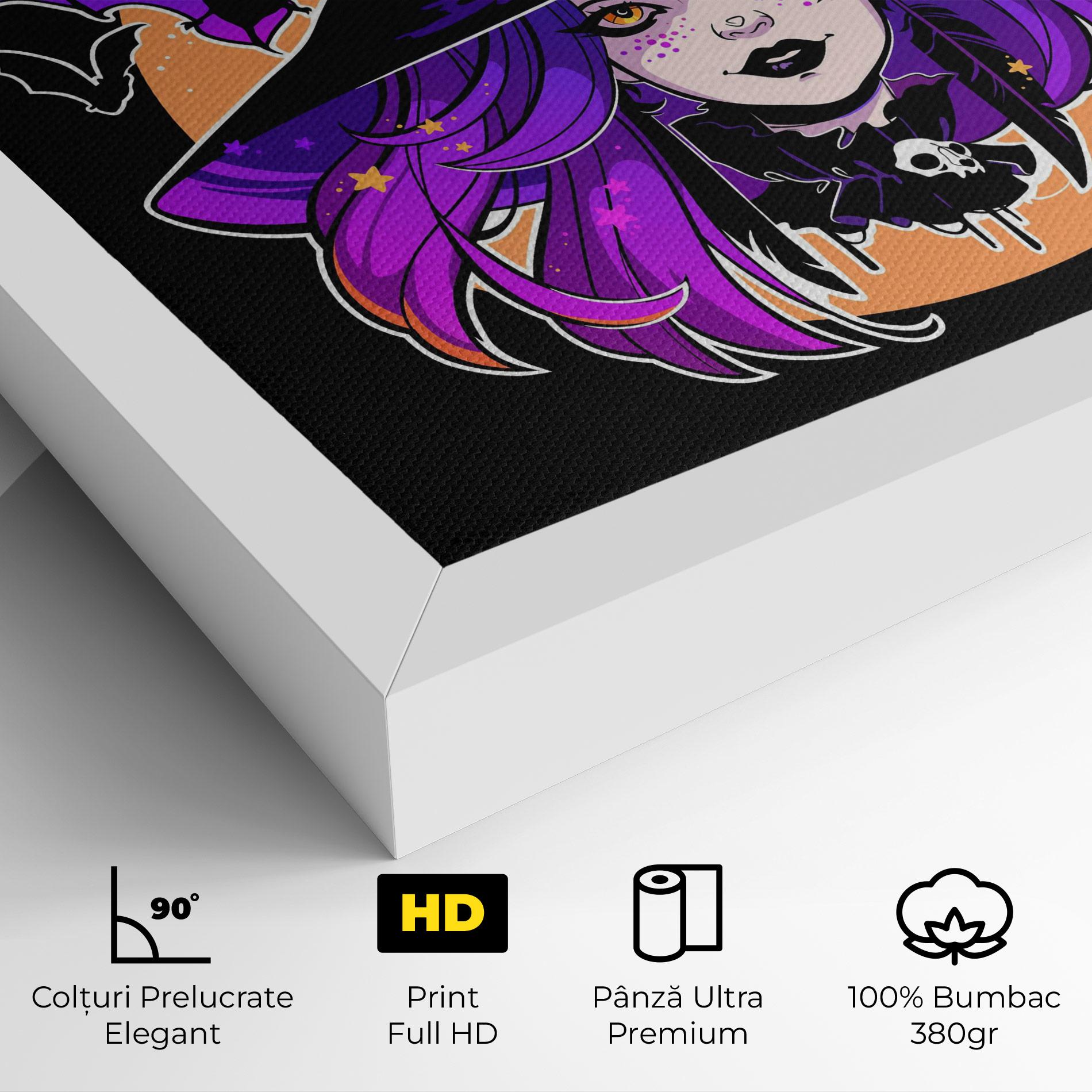 Tablou Canvas Purple Witch mockup 4