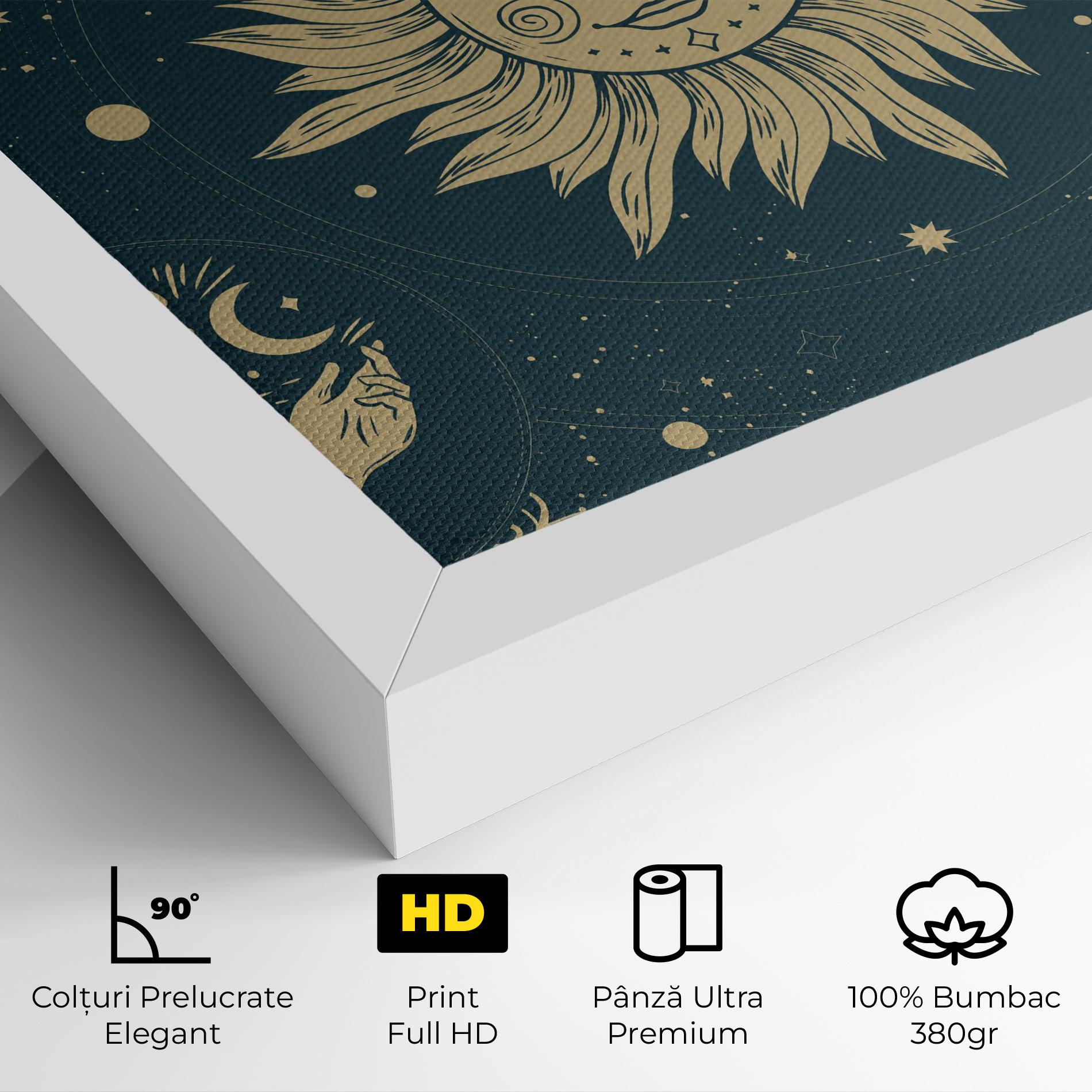 Tablou Canvas Sun Face Magic mockup 4