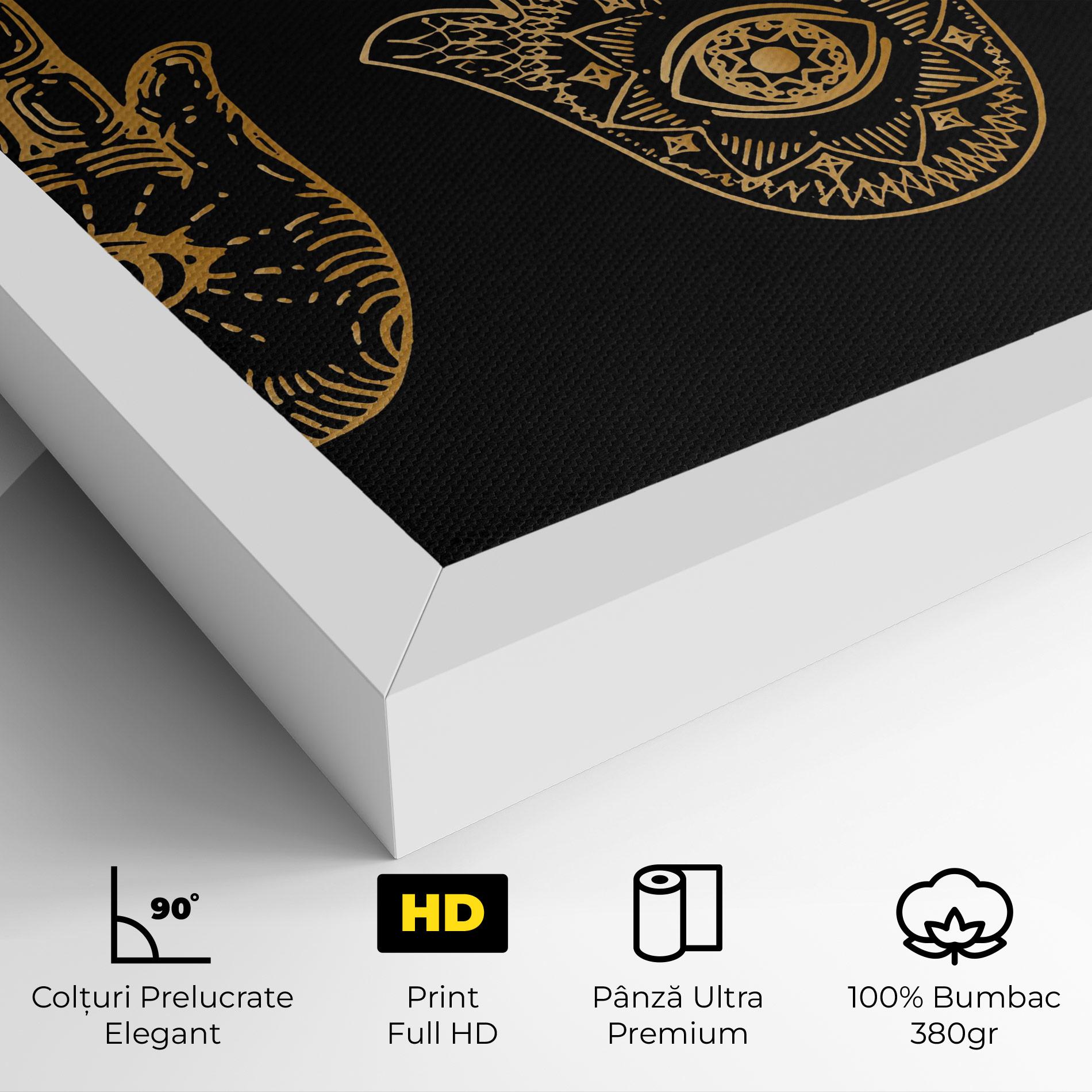Tablou Canvas Witch Gold Hands mockup 4