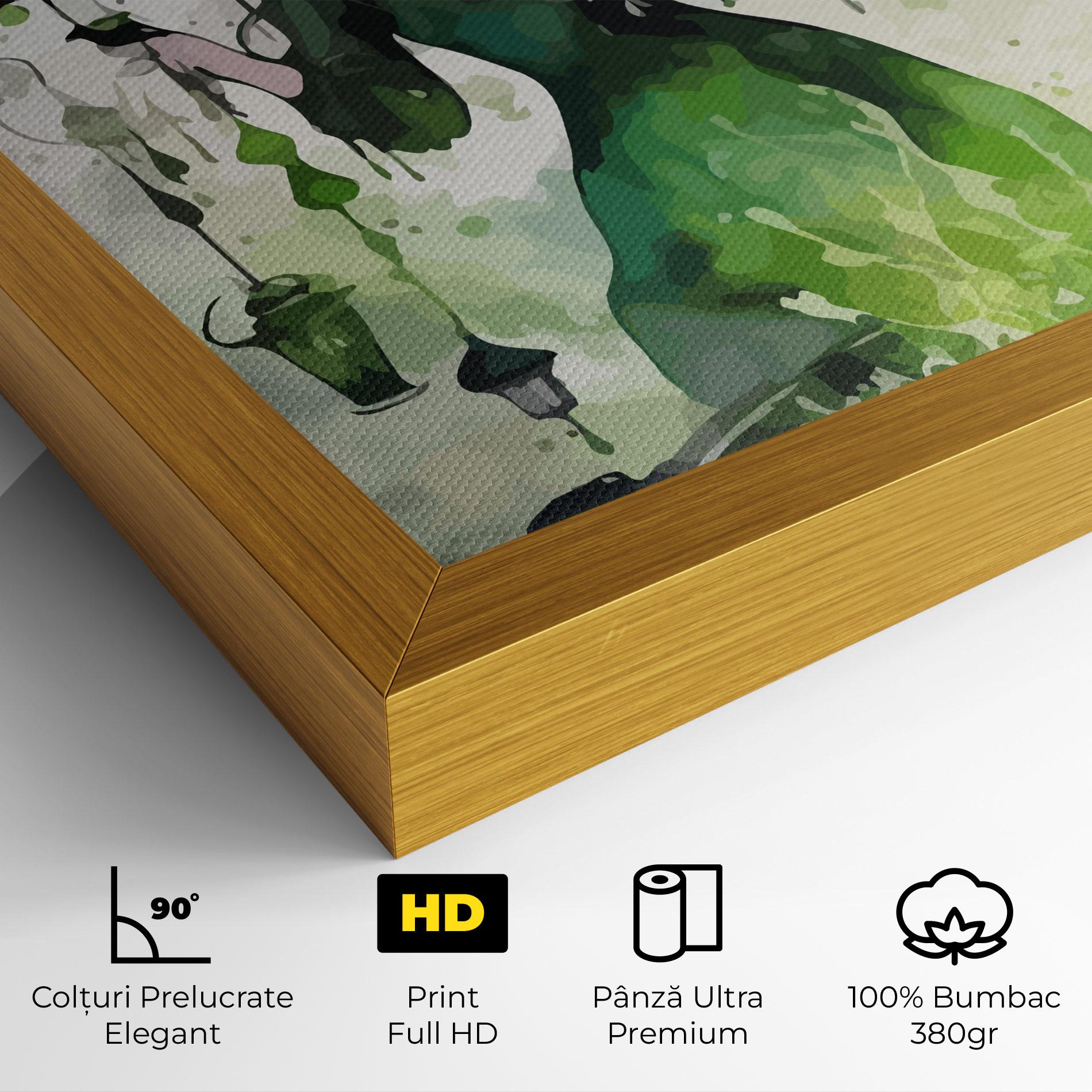 Tablou Canvas Green Light Witch mockup 4