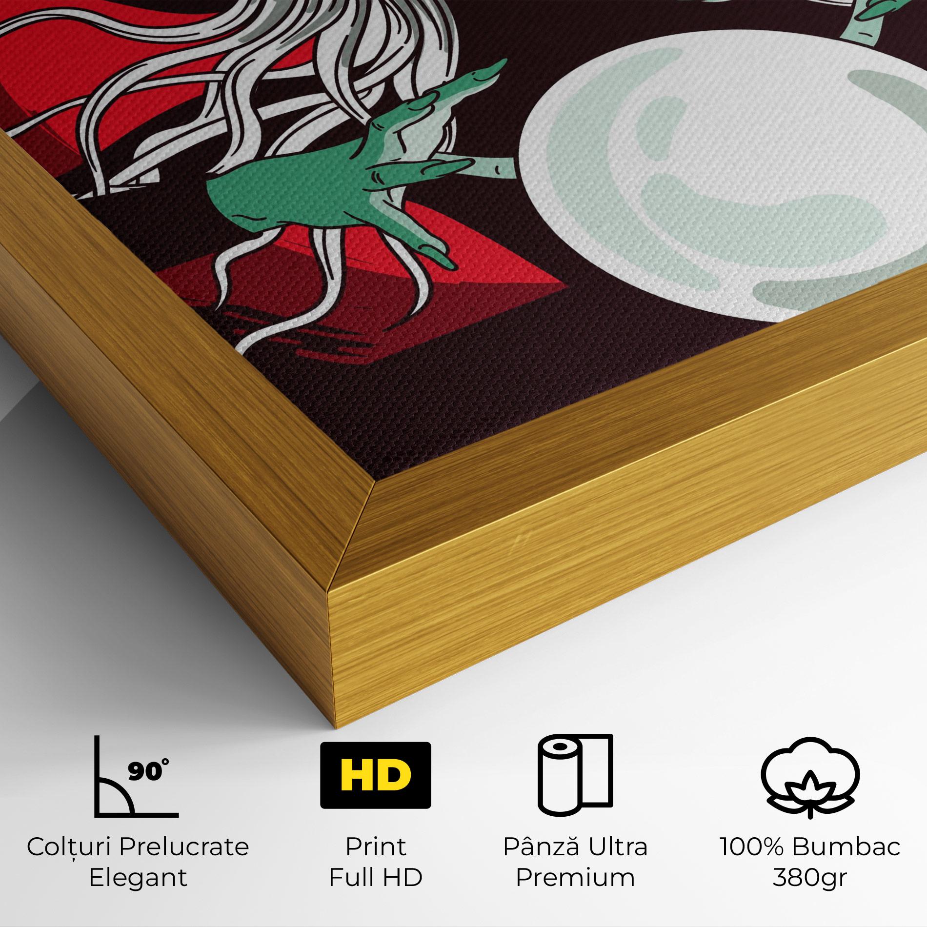 Tablou Canvas Green Witch mockup 4