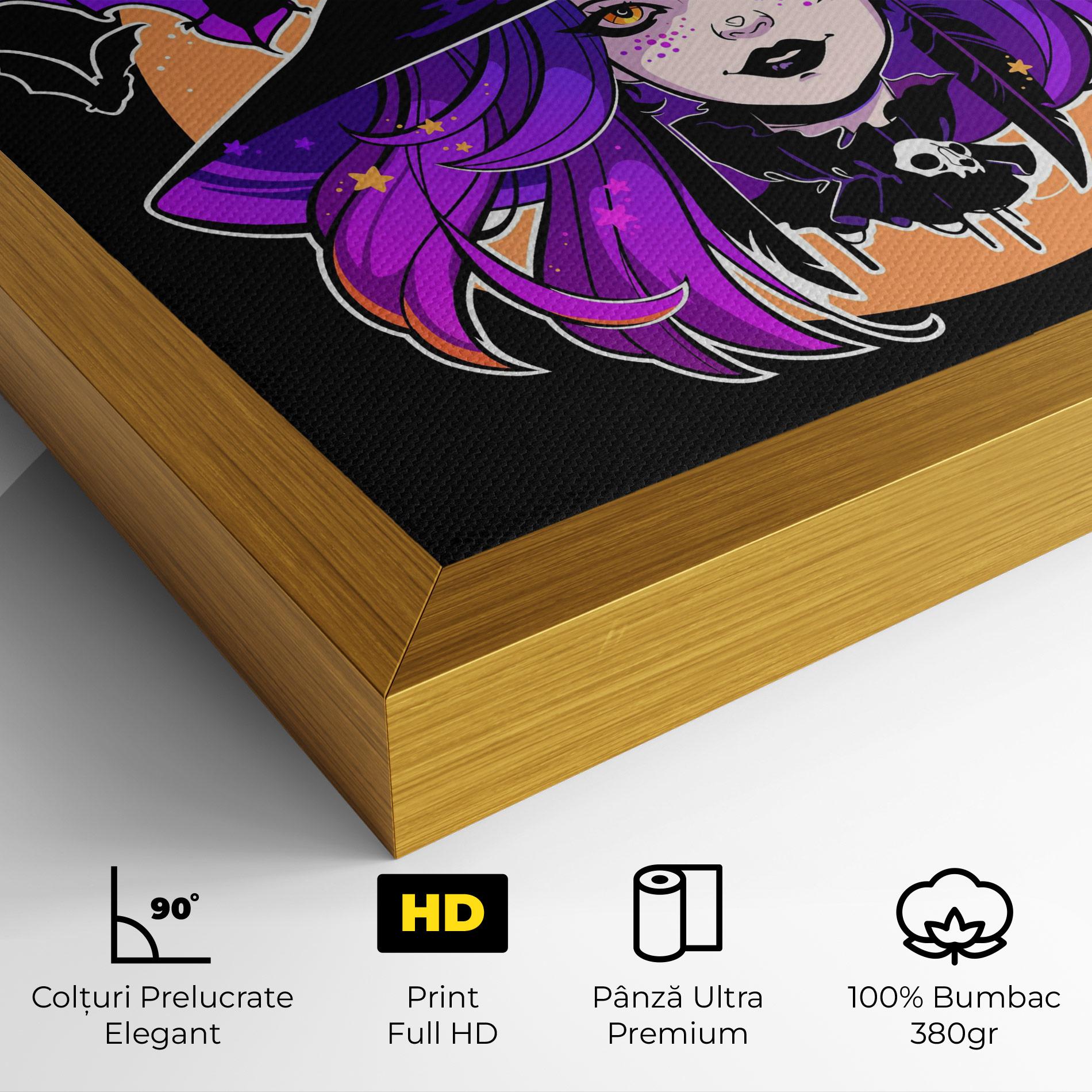 Tablou Canvas Purple Witch mockup 4