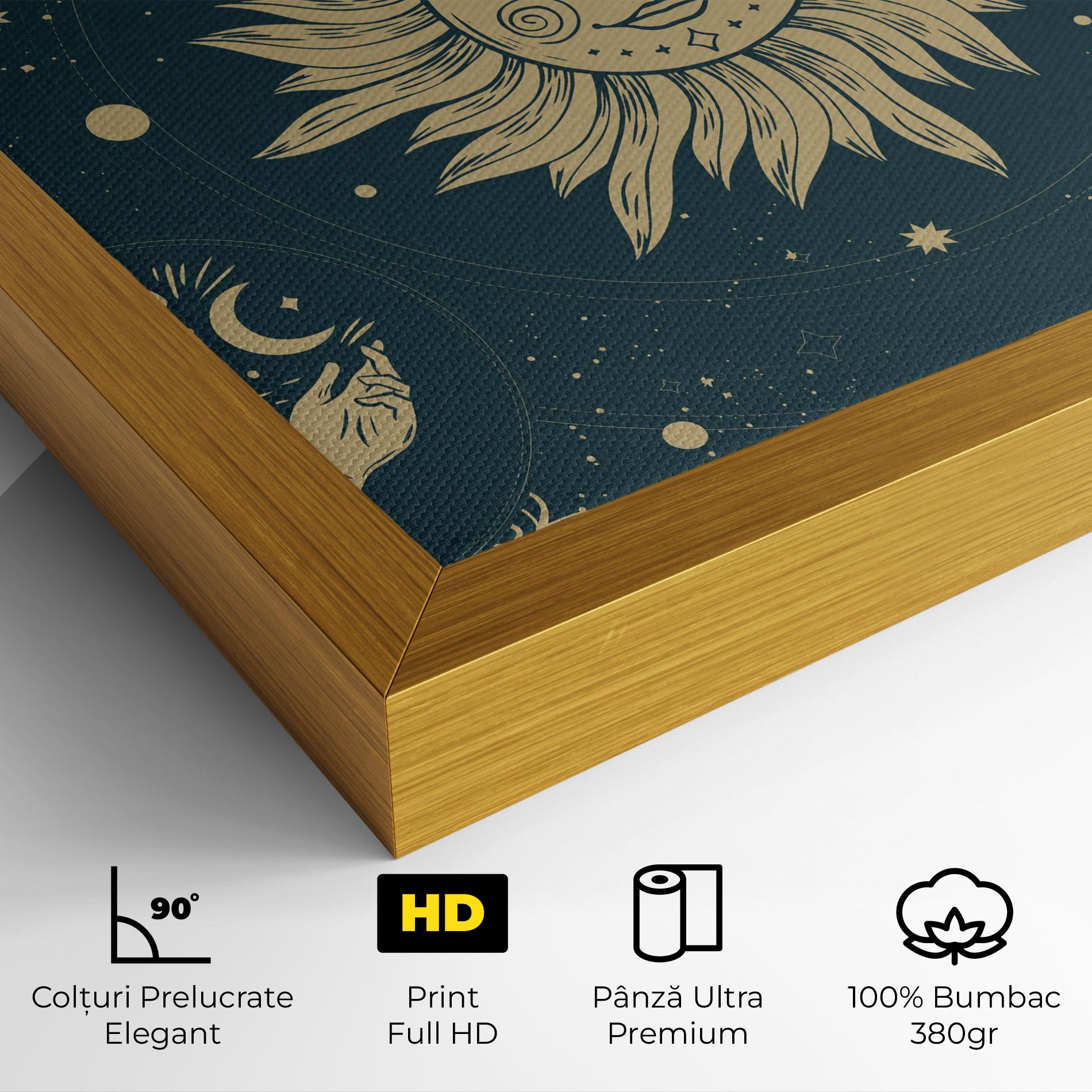 Tablou Canvas Sun Face Magic mockup 4