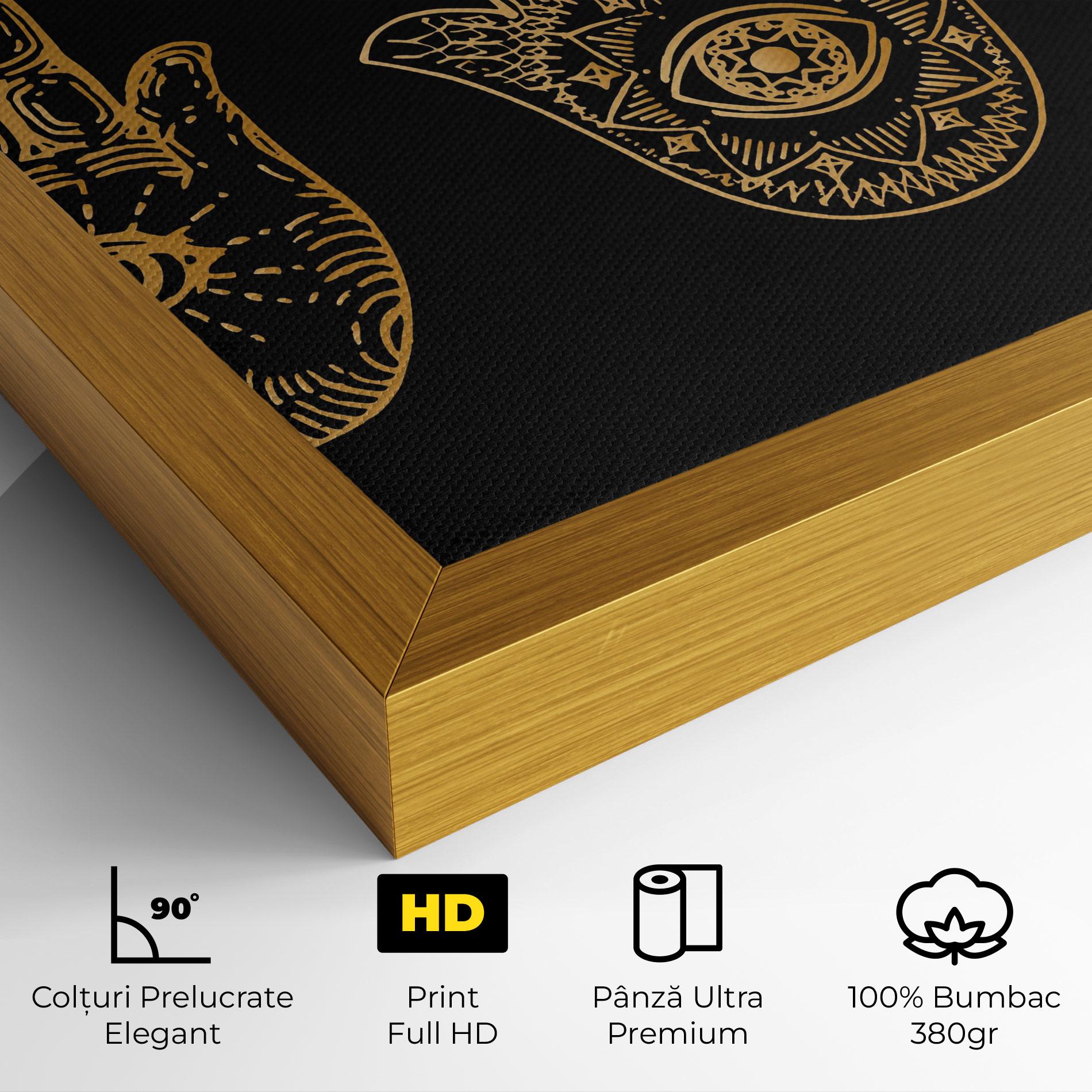 Tablou Canvas Witch Gold Hands mockup 4