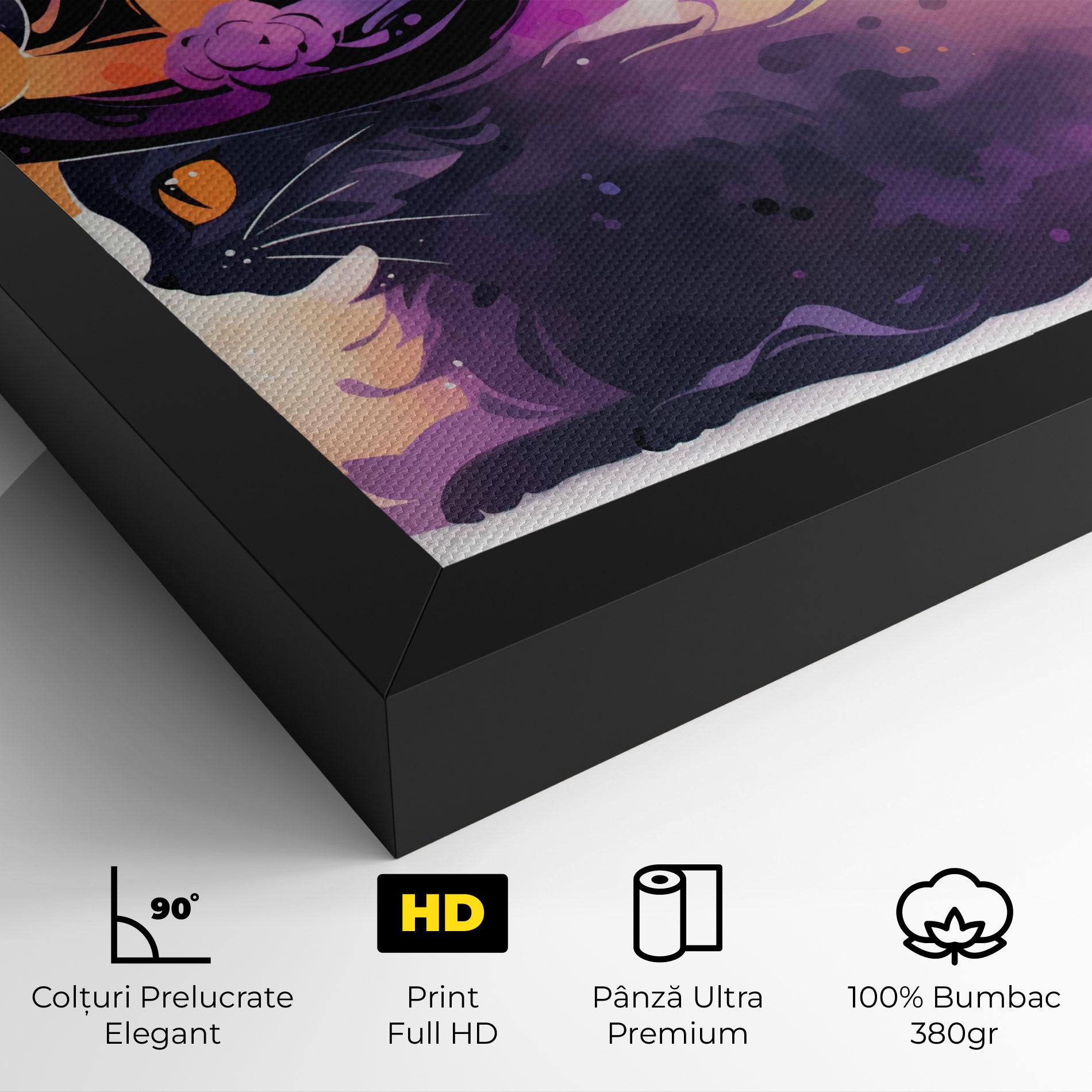 Tablou Canvas Cat Witch mockup 4