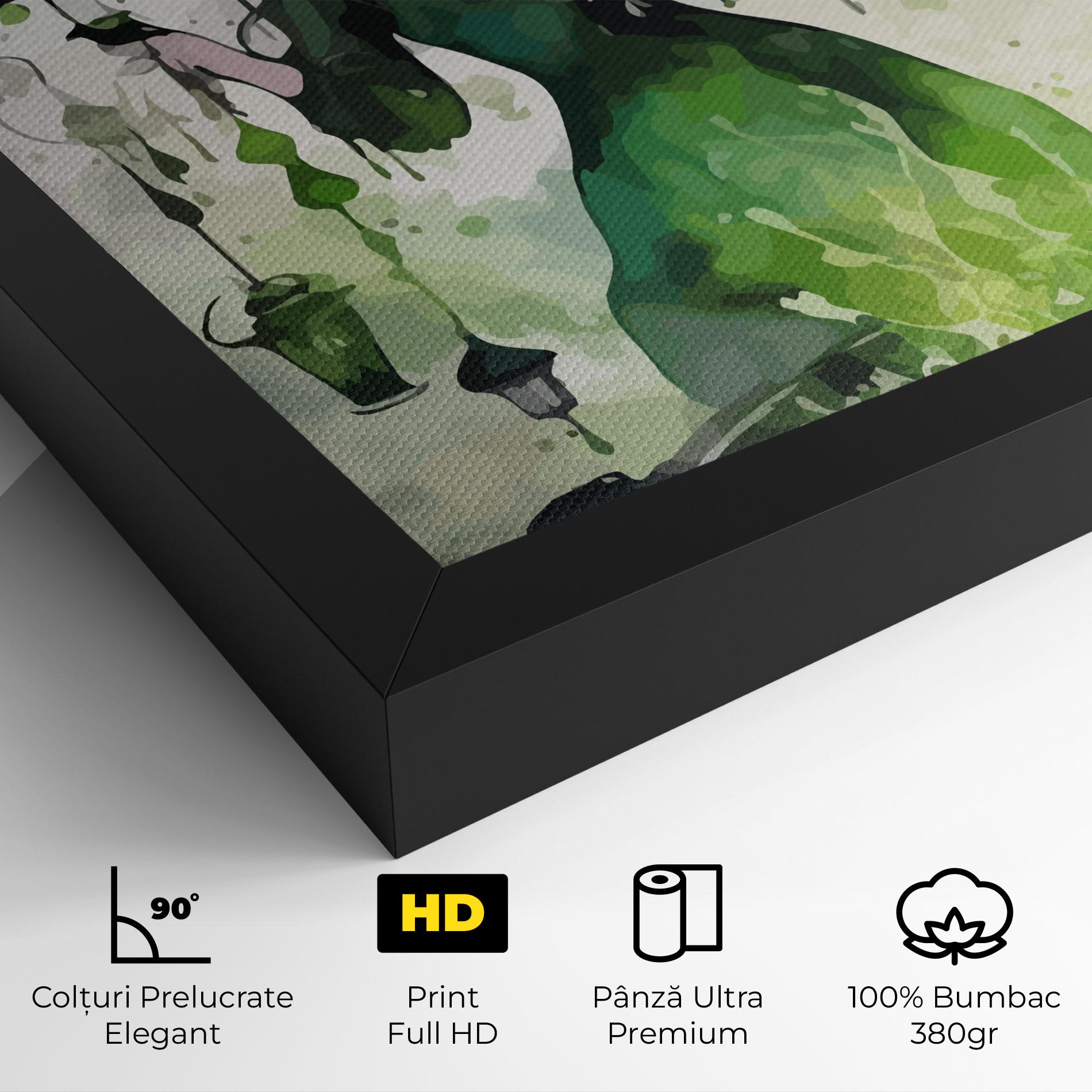 Tablou Canvas Green Light Witch mockup 4