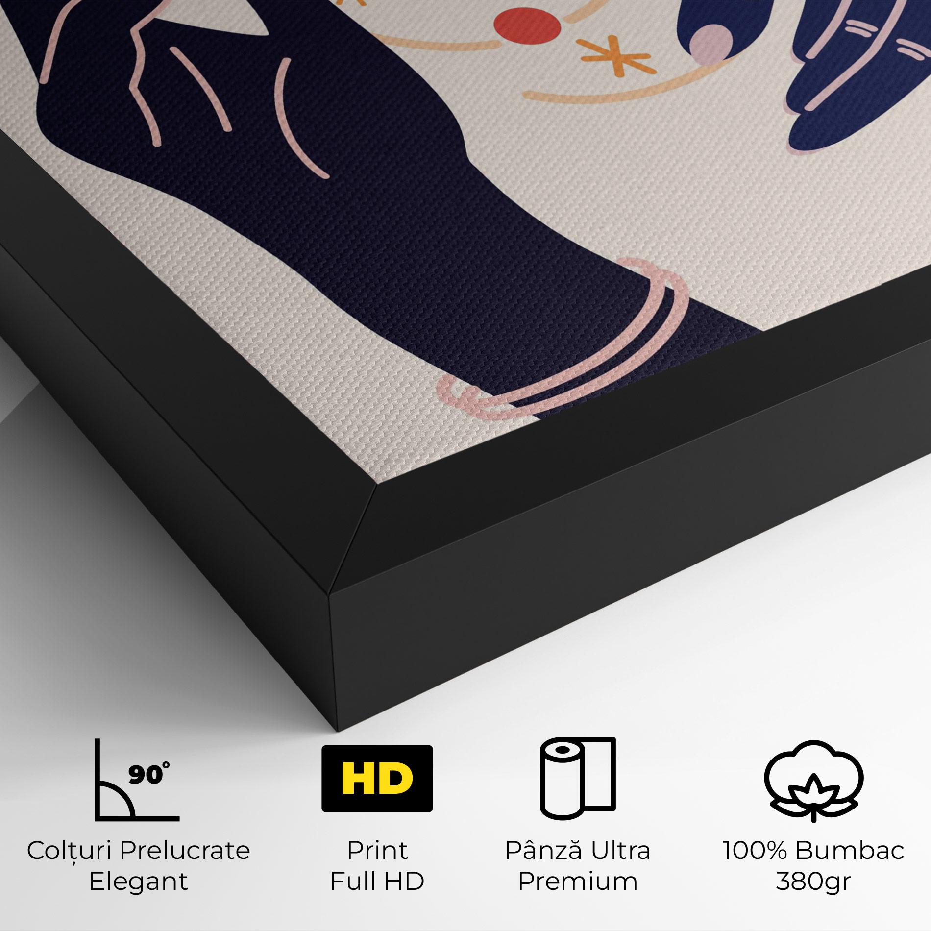 Tablou Canvas Magic Purple Hands mockup 4