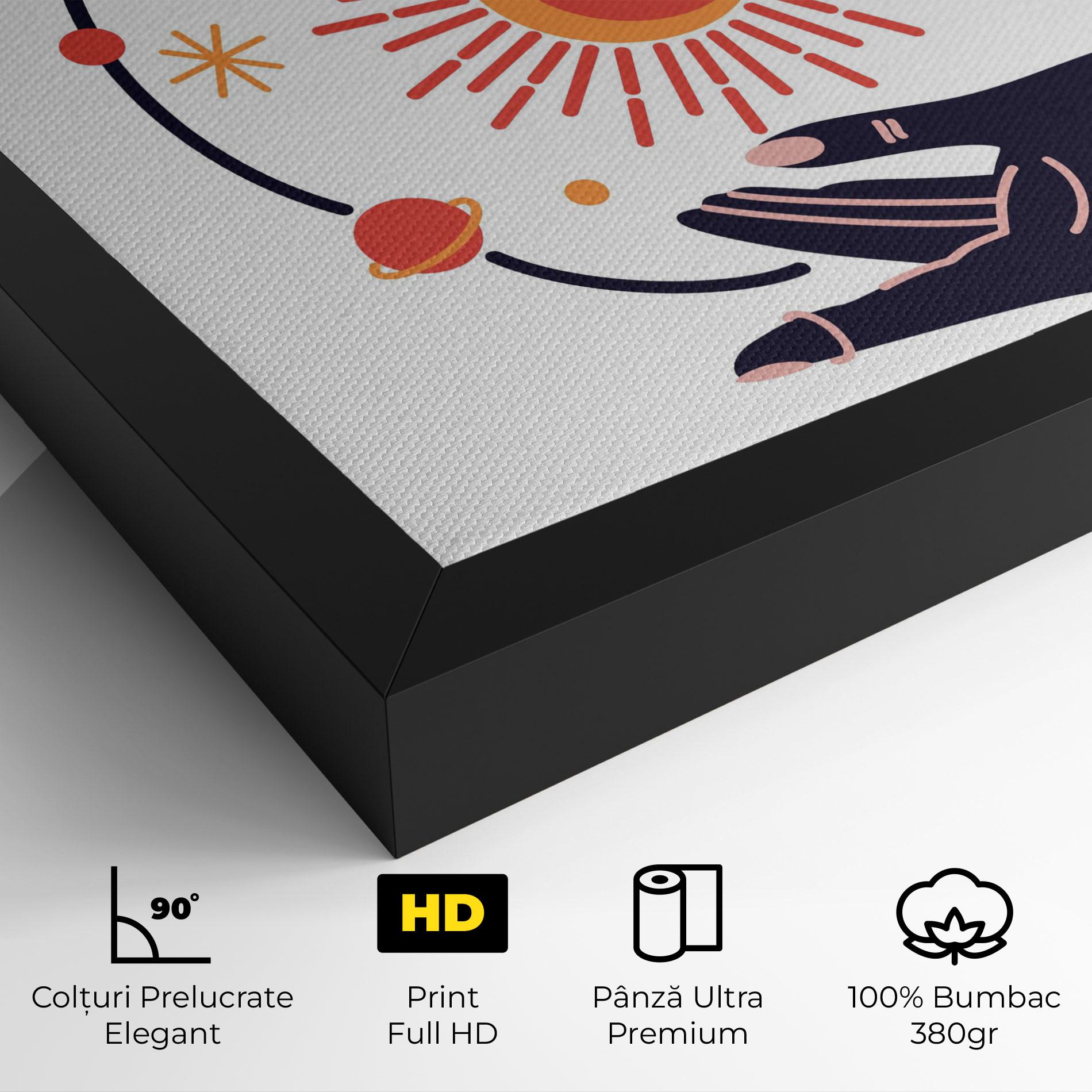 Tablou Canvas Purple Magic Hands mockup 4