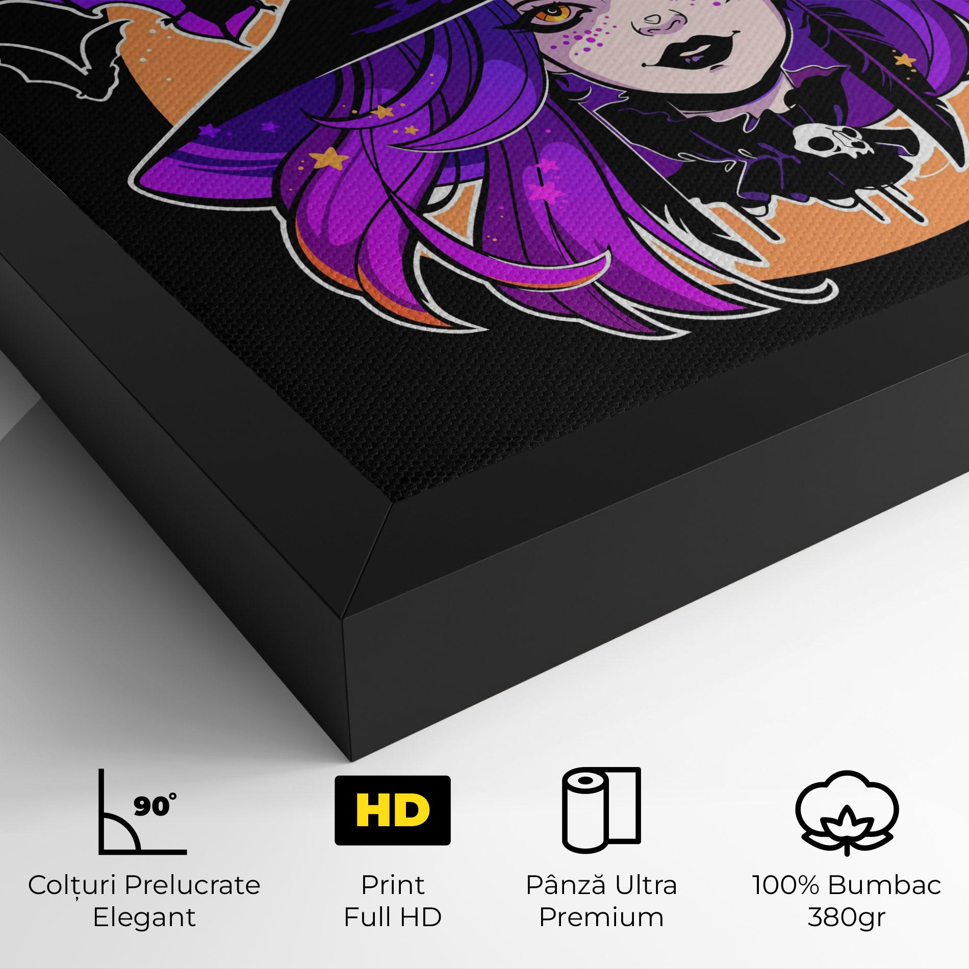 Tablou Canvas Purple Witch mockup 4