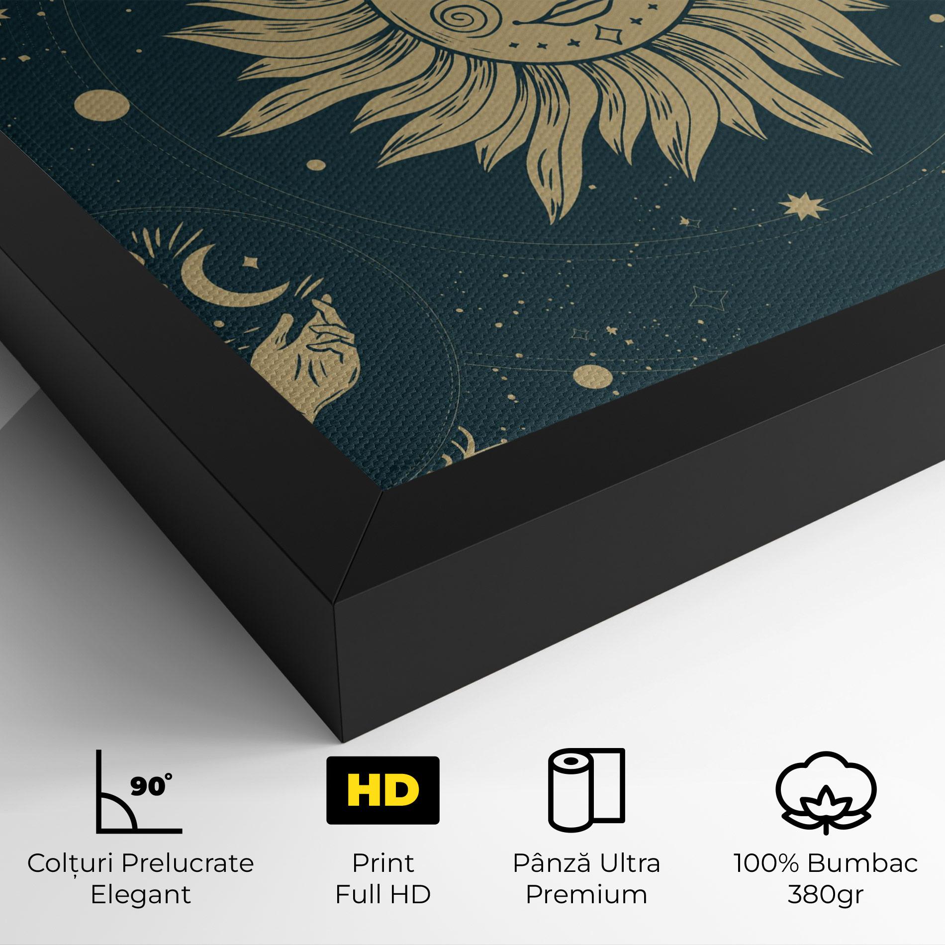 Tablou Canvas Sun Face Magic mockup 4