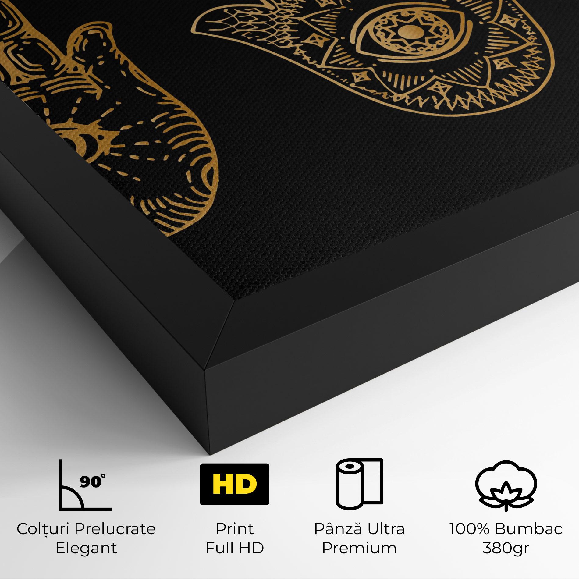 Tablou Canvas Witch Gold Hands mockup 4