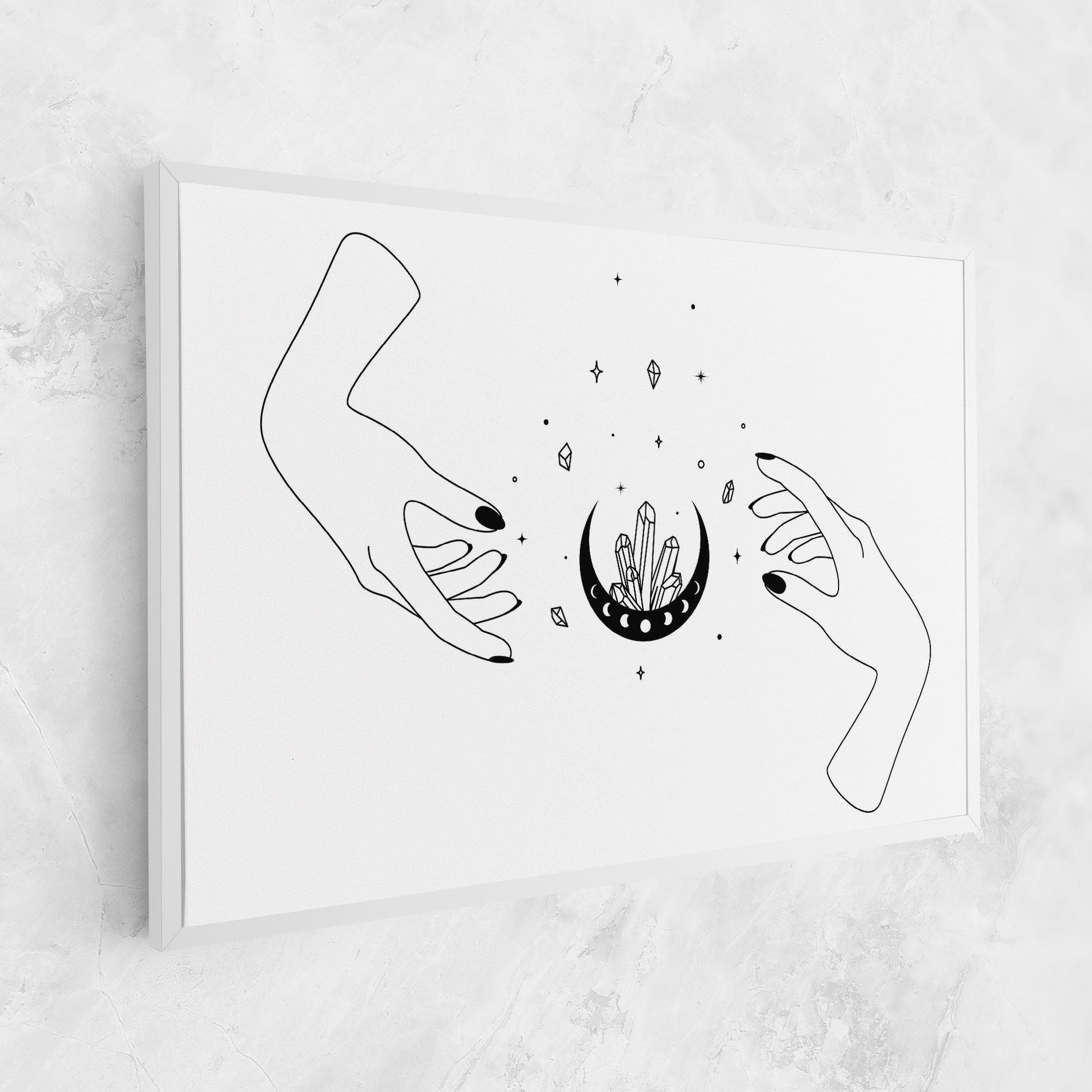 Tablou Canvas Crystal Hand mockup 1