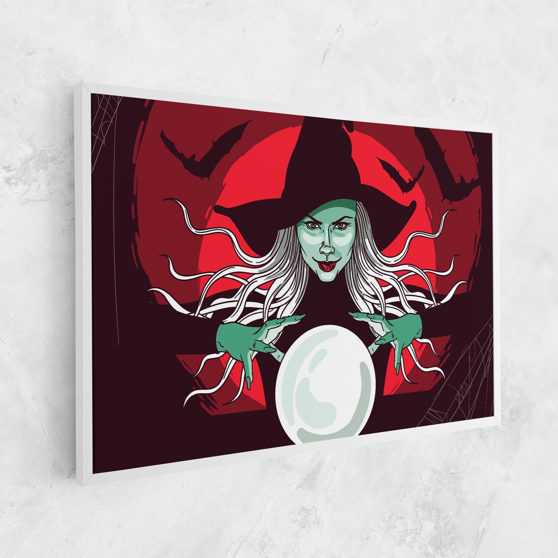 Tablou Canvas Green Witch mockup 1