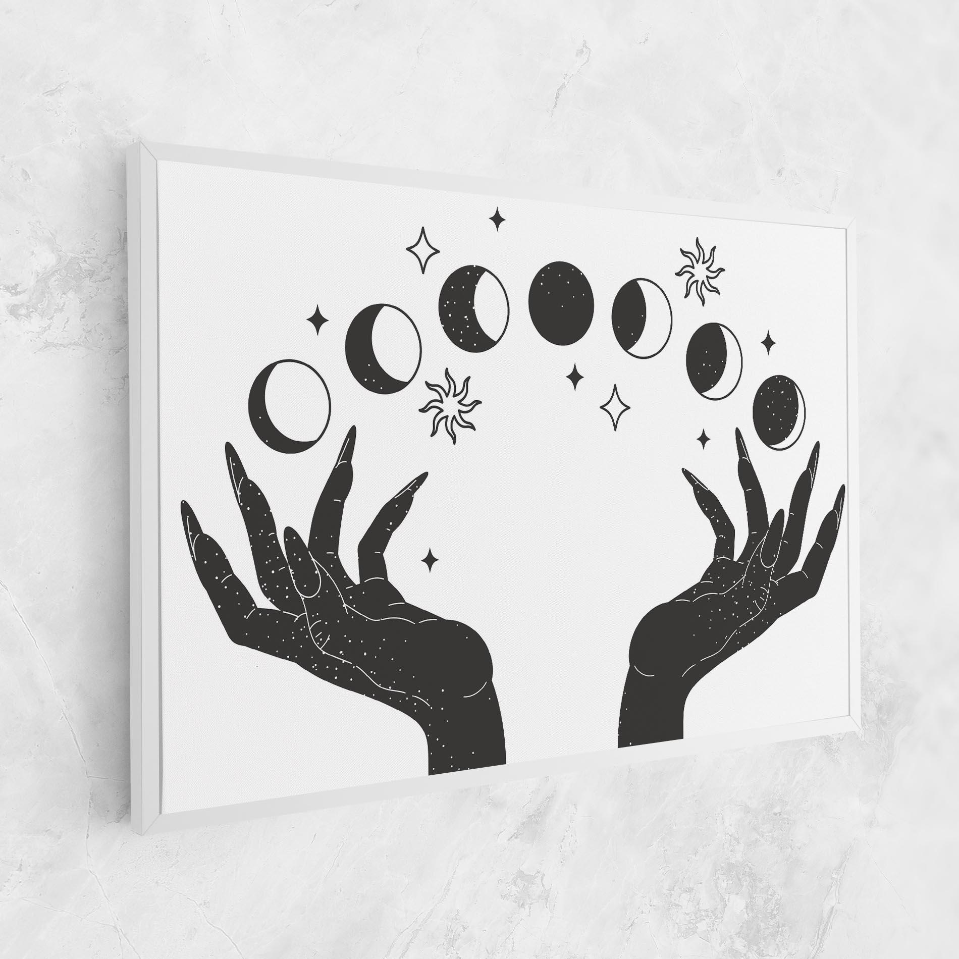Tablou Canvas Magic Moon Hands mockup 1