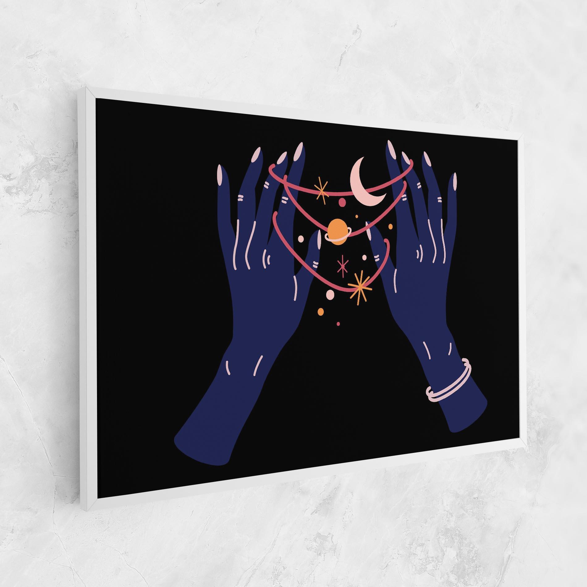 Tablou Canvas Pretty Hands Witch mockup 1