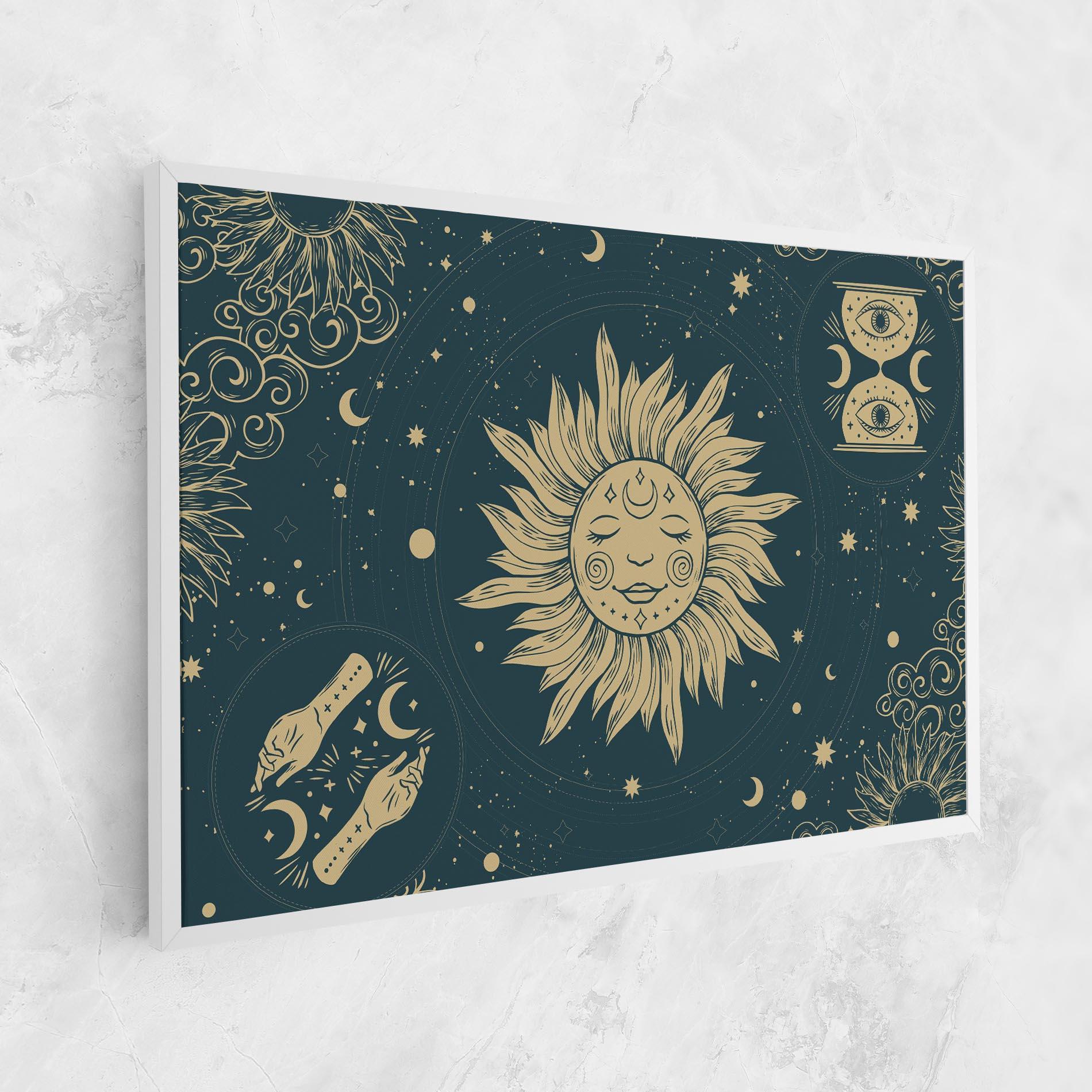 Tablou Canvas Sun Face Magic mockup 1